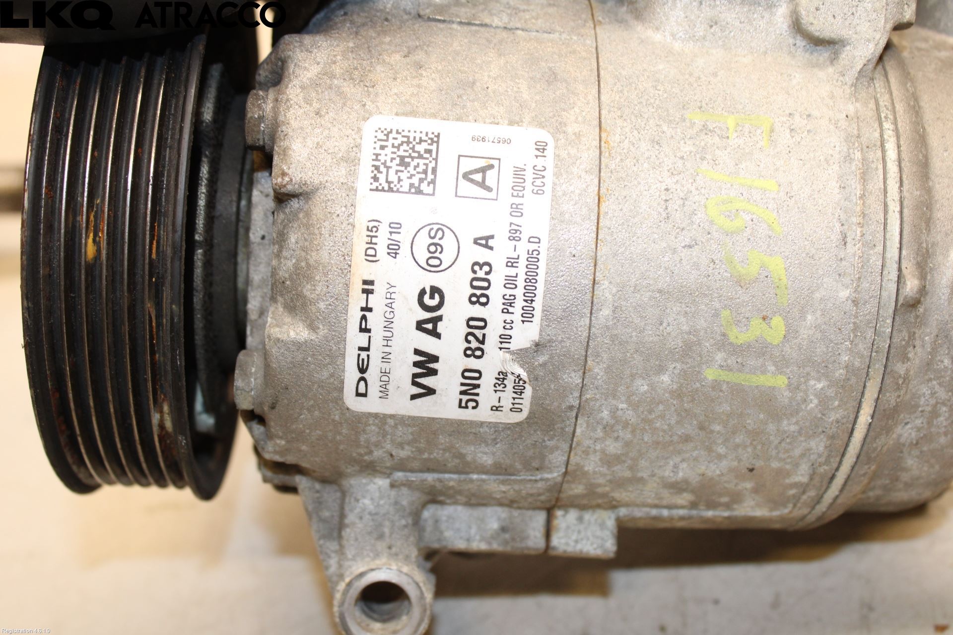 Volkswagen VW GOLF PLUS/CROSS GOLF 04-14 Varme Ac Kompressor