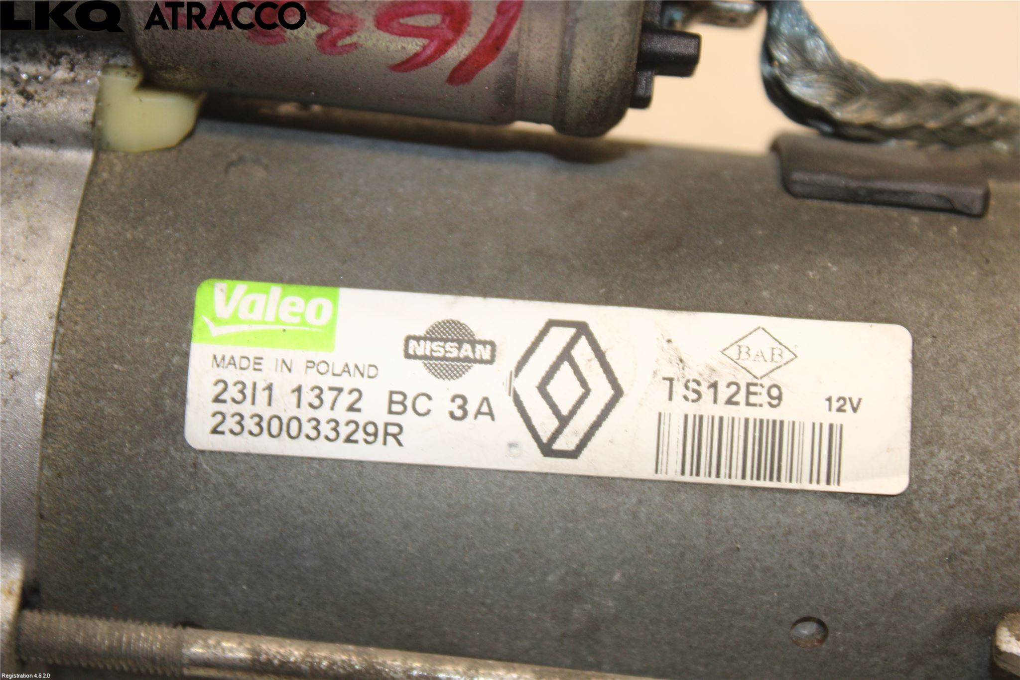 Renault MEGANE III 09-15 Startmotor Diesel