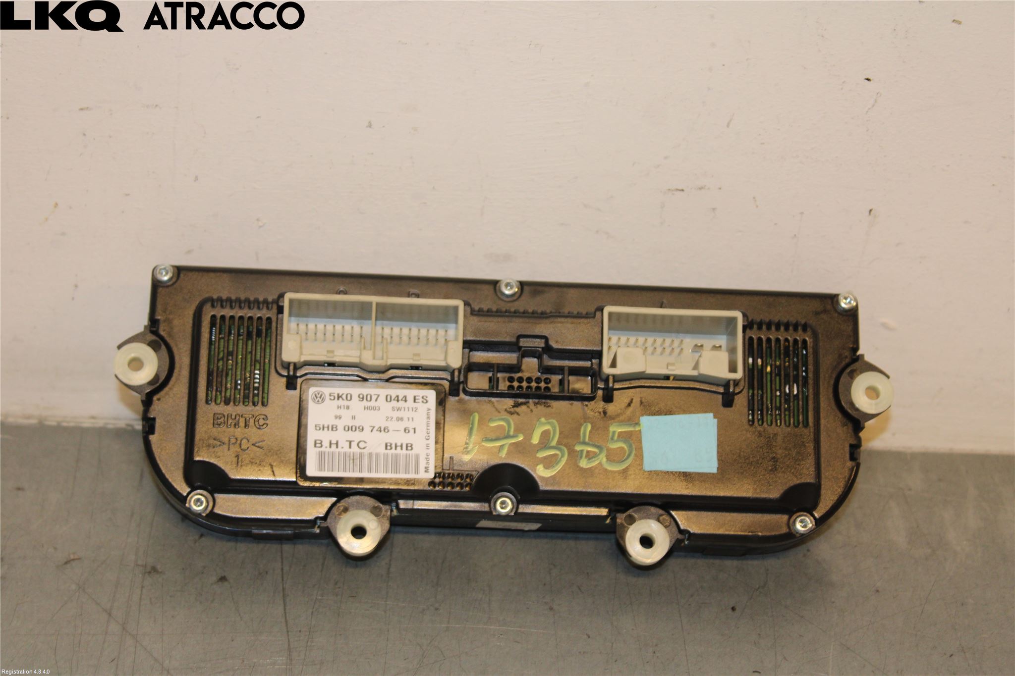 Volkswagen VW GOLF VI 09-13 Varme Ac Betjening-Display