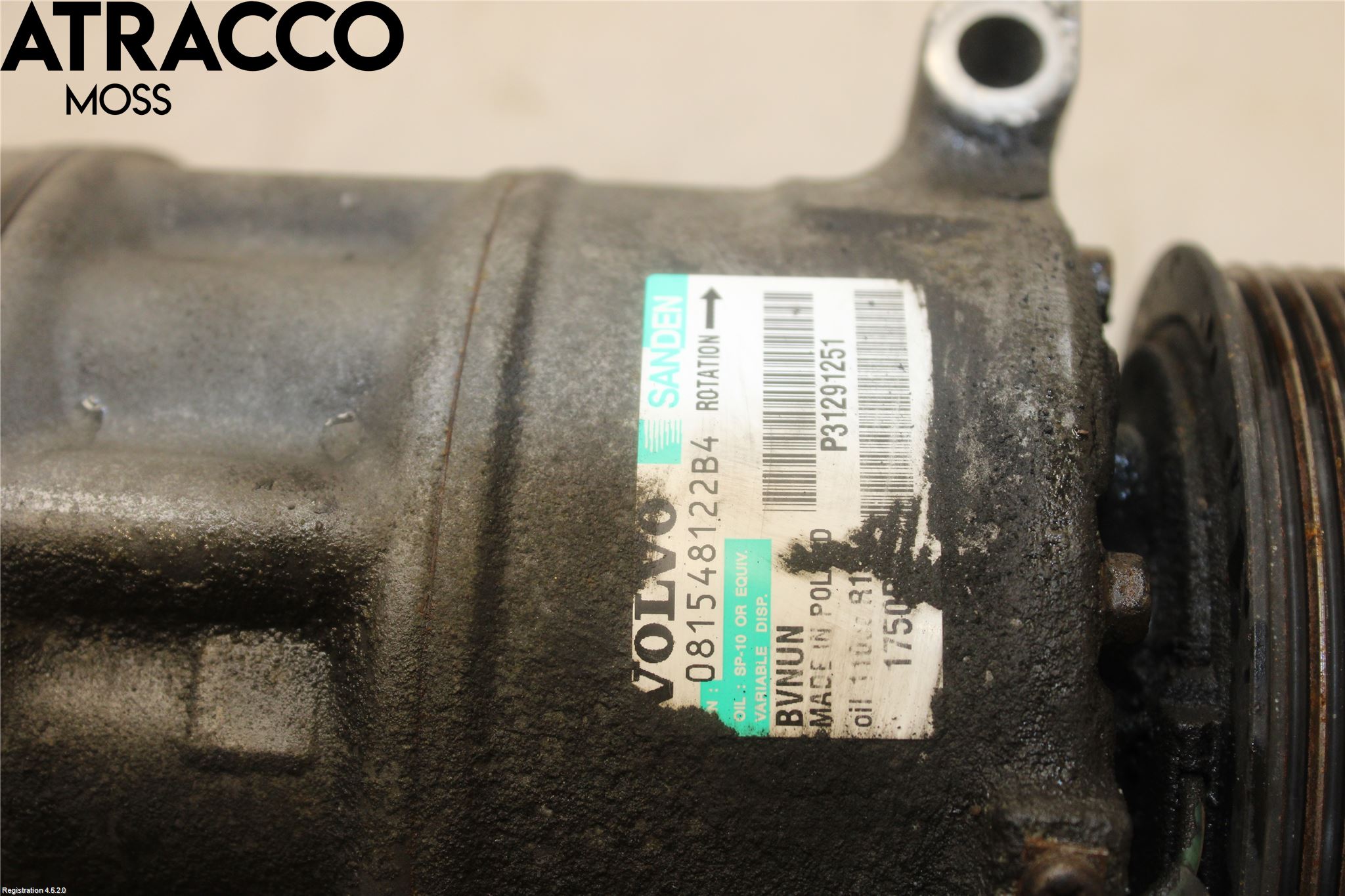 Volvo V40 12-19 Varme Ac Kompressor