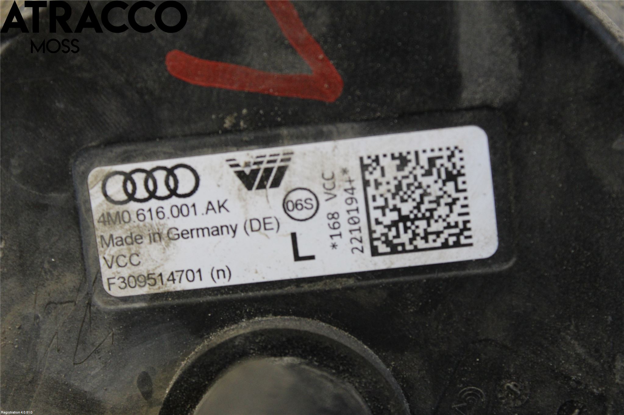 Audi E-TRON, S GE 19- Nivåreg Belg - Luftpute