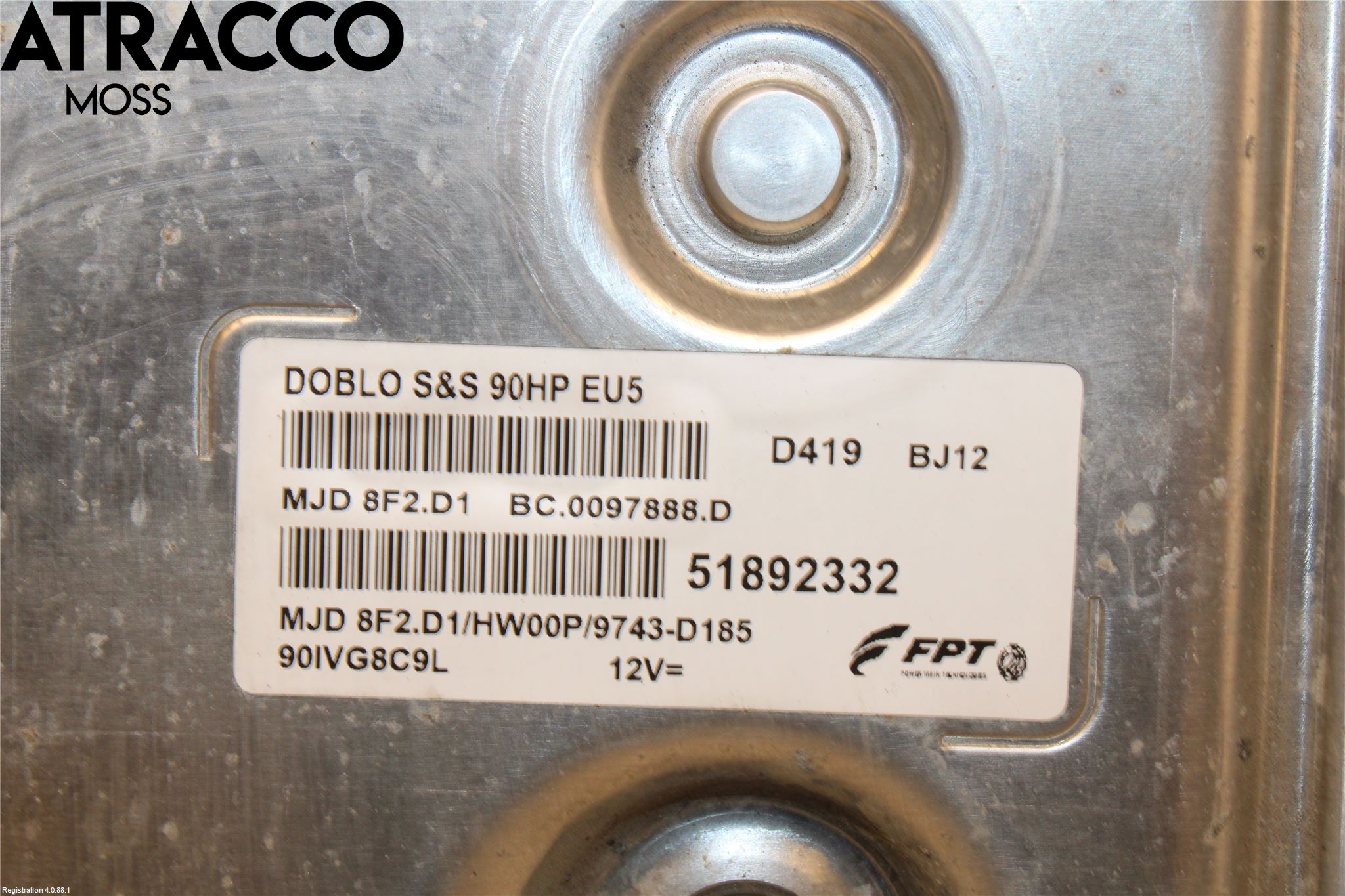 Fiat DOBLO CARGO Styreenhet Innsprøytning