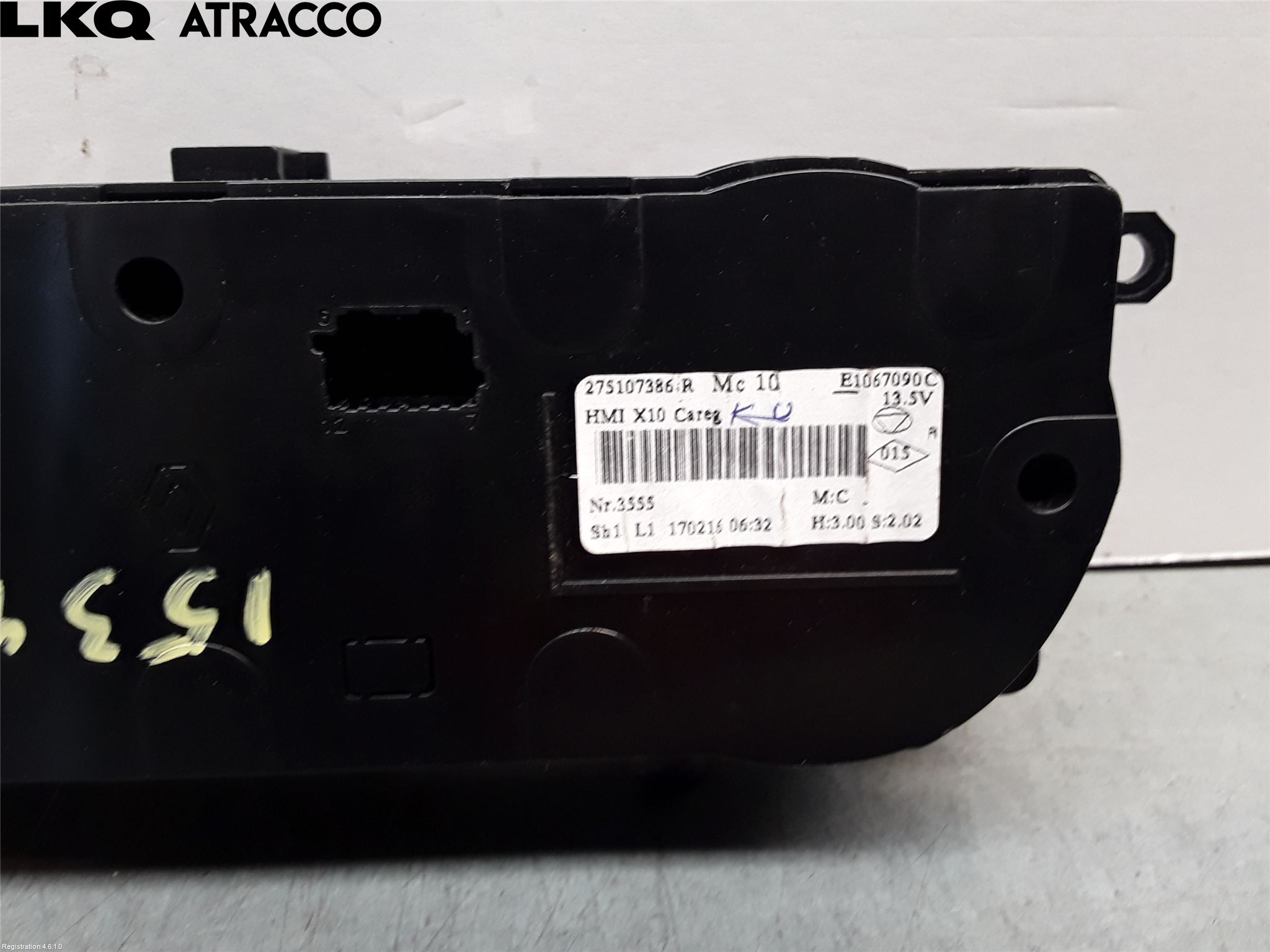 Renault ZOE/E-TECH 13- Varme Ac Betjening-Display