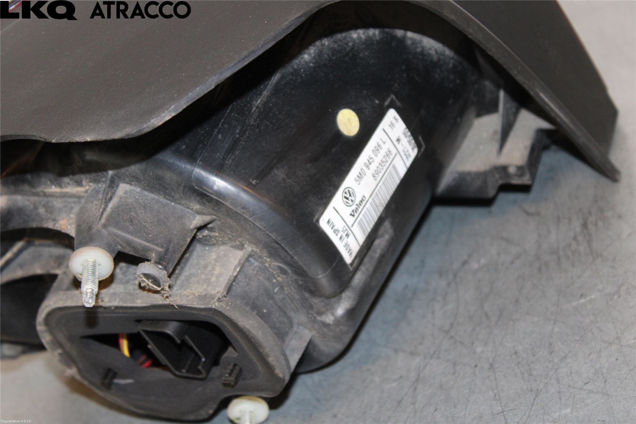 Volkswagen VW GOLF PLUS/CROSS GOLF 04-14 Baklykt Venstre