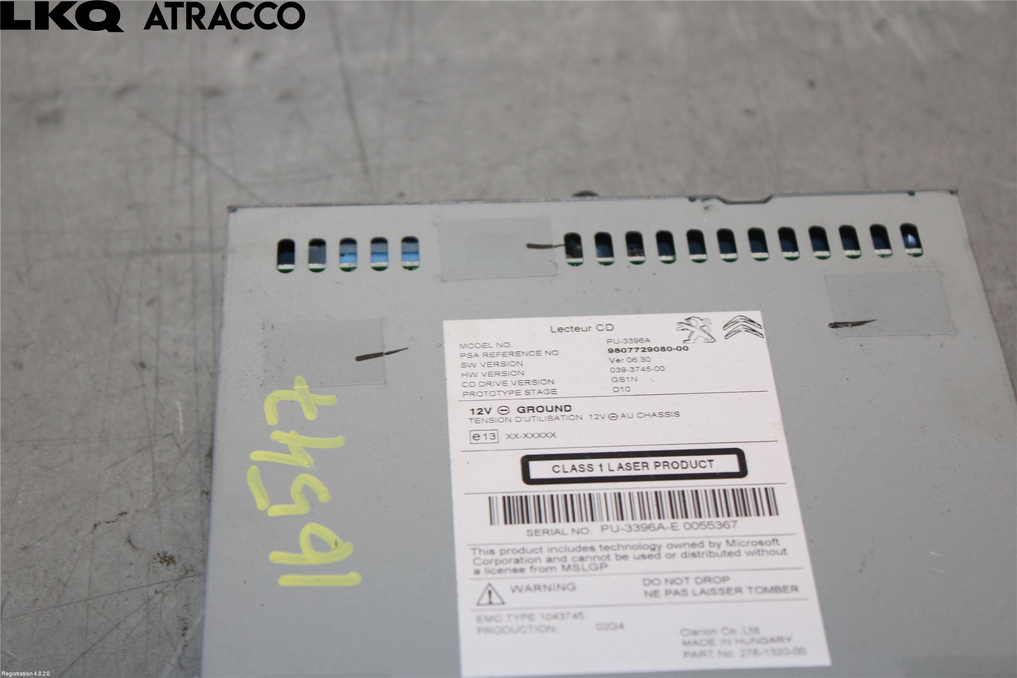 Peugeot 508 11-18 Stereo Cd Veksler