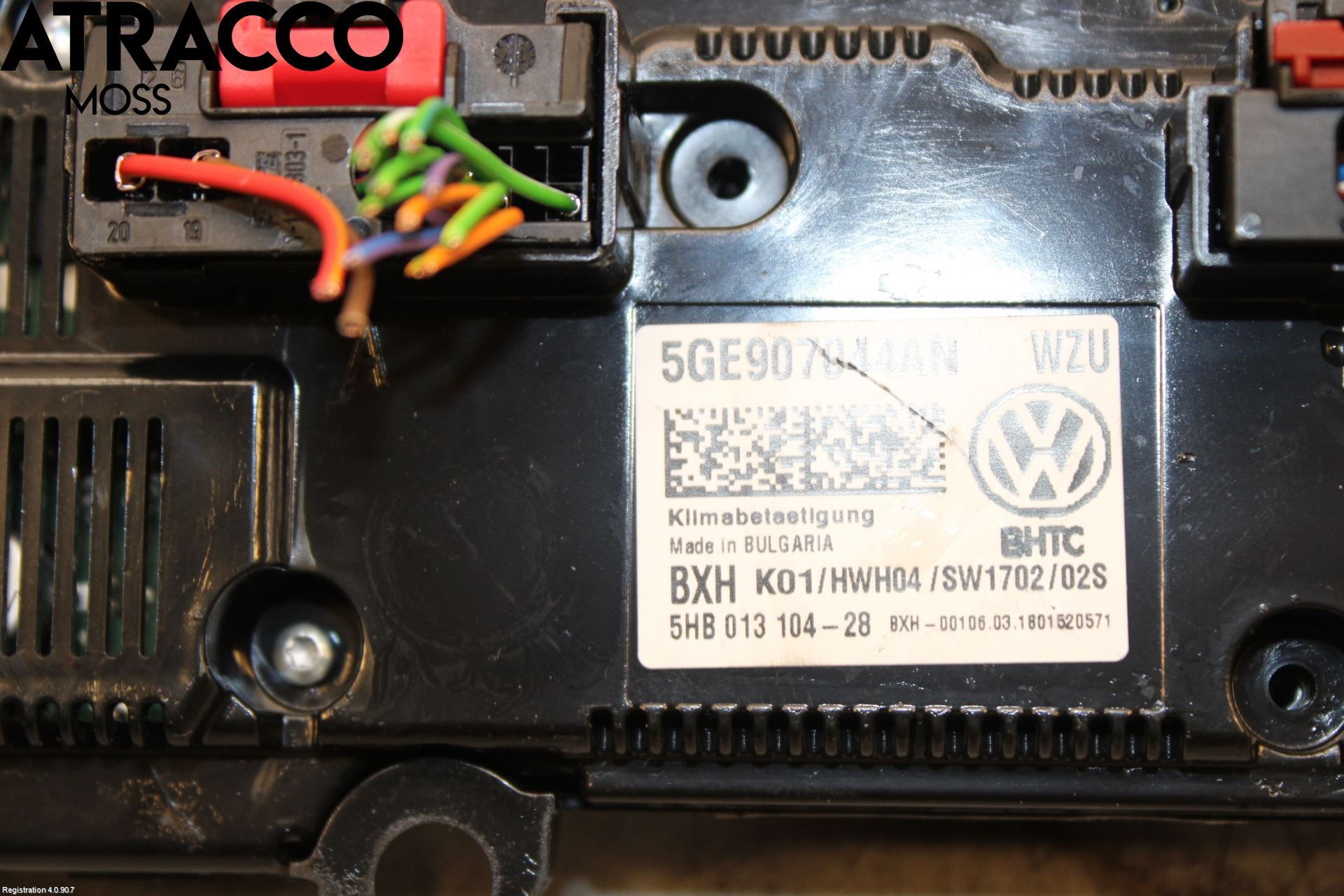 Volkswagen VW GOLF / E-GOLF VII 13-20 Varme Ac Betjening-Display