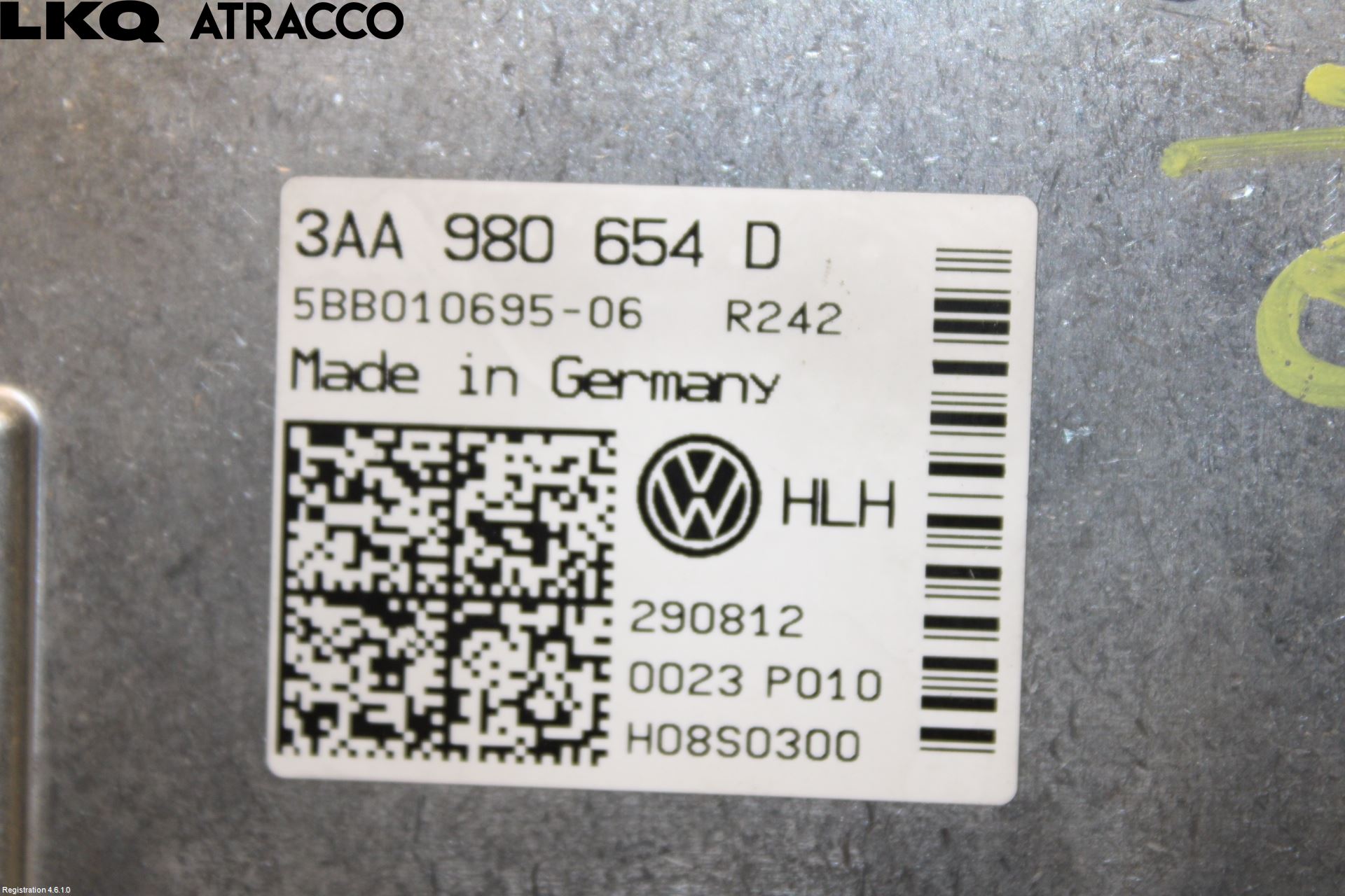 Volkswagen VW PASSAT 11-14 Sensor Kollisjonsbeskyttelse