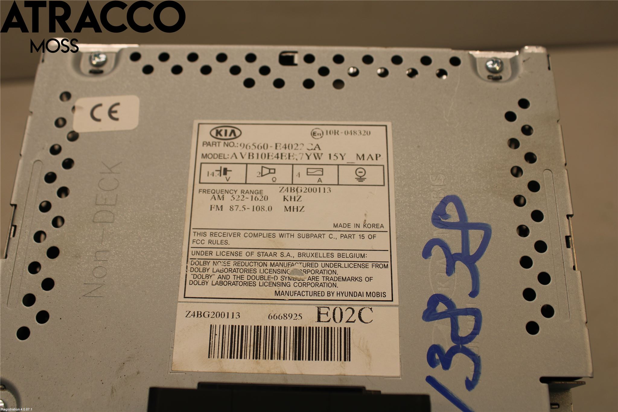 Kia SOUL 09- Stereo Radio