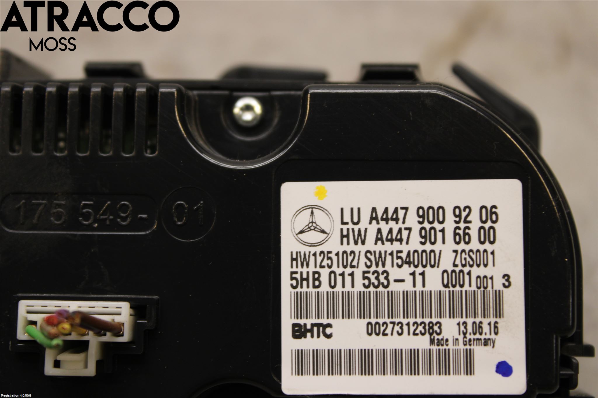 Mercedes-Benz MB VITO/V-KLASS (W640,W447,W448) 14- Varme Ac Betjening-Display