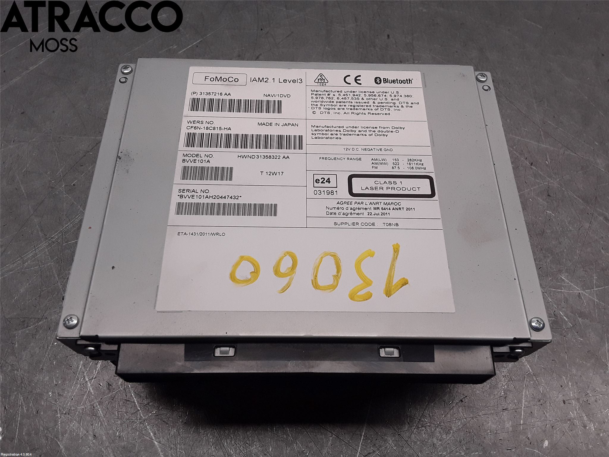 Volvo V60 11-13 Stereo Radio Med Cd