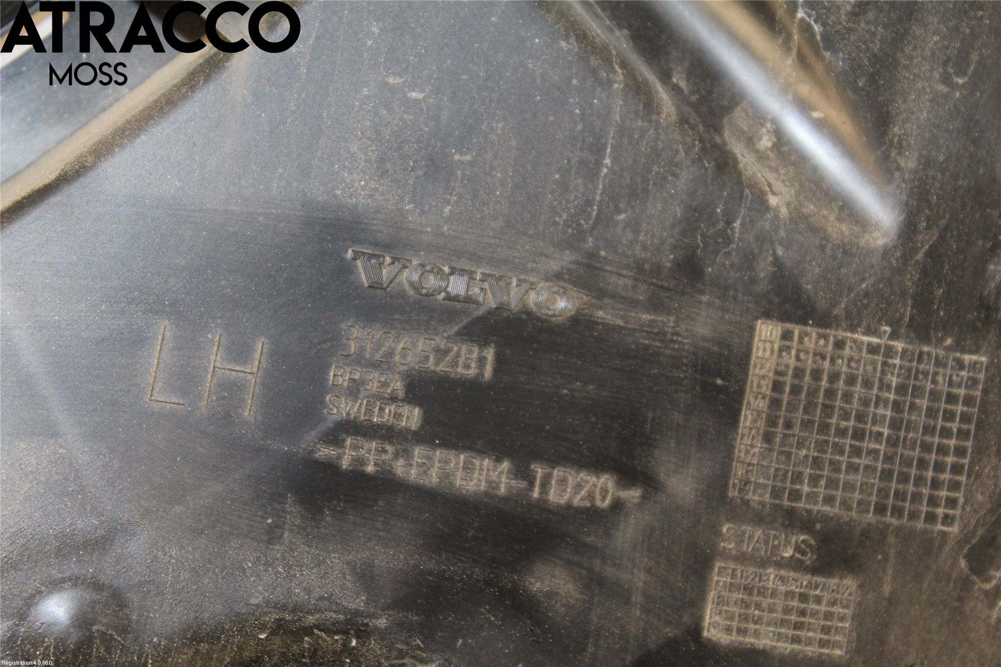 Volvo V60 11-13 Støtfangerfeste Bak Venstre