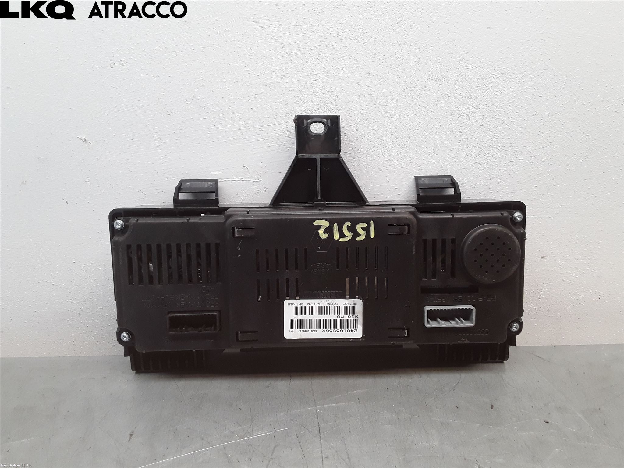 Renault ZOE/E-TECH 13- Instrumentkonsoll Midt