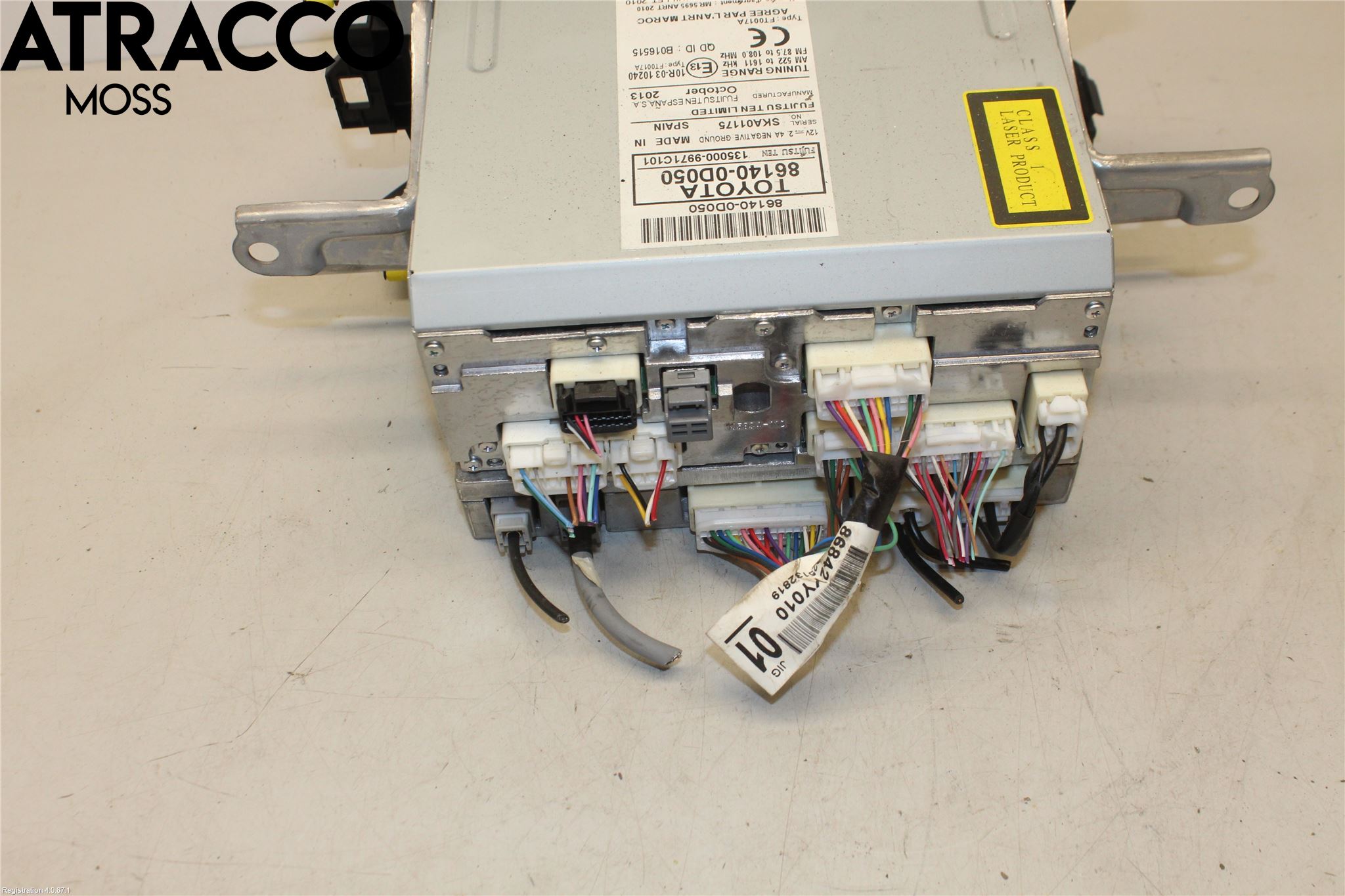 Toyota YARIS XP130 12-14 Stereo Radio Med Cd