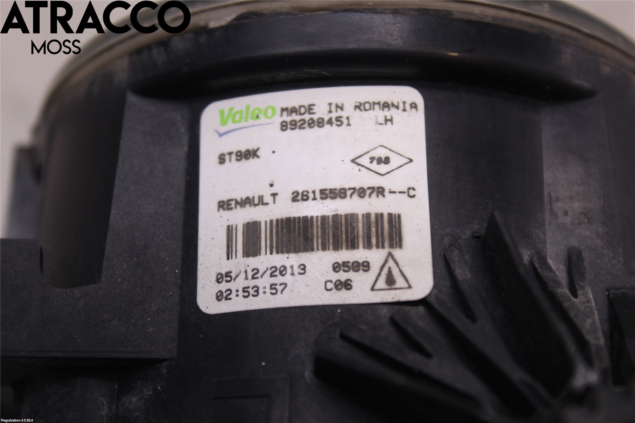 Renault CAPTUR 13-19 Frontlykt-Kurve-Tåkelys