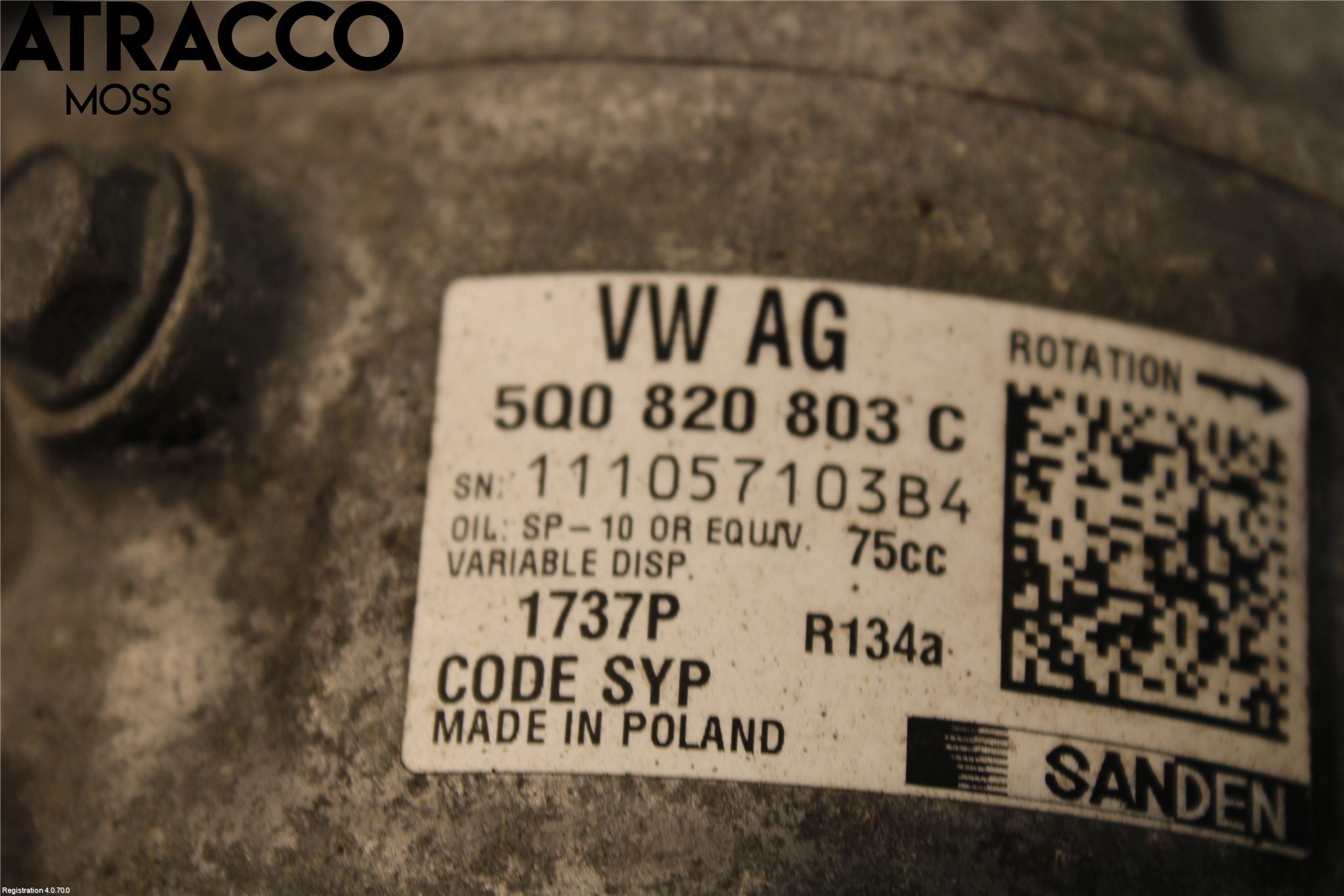 Skoda OCTAVIA (5E) 13-20 Varme Ac Kompressor