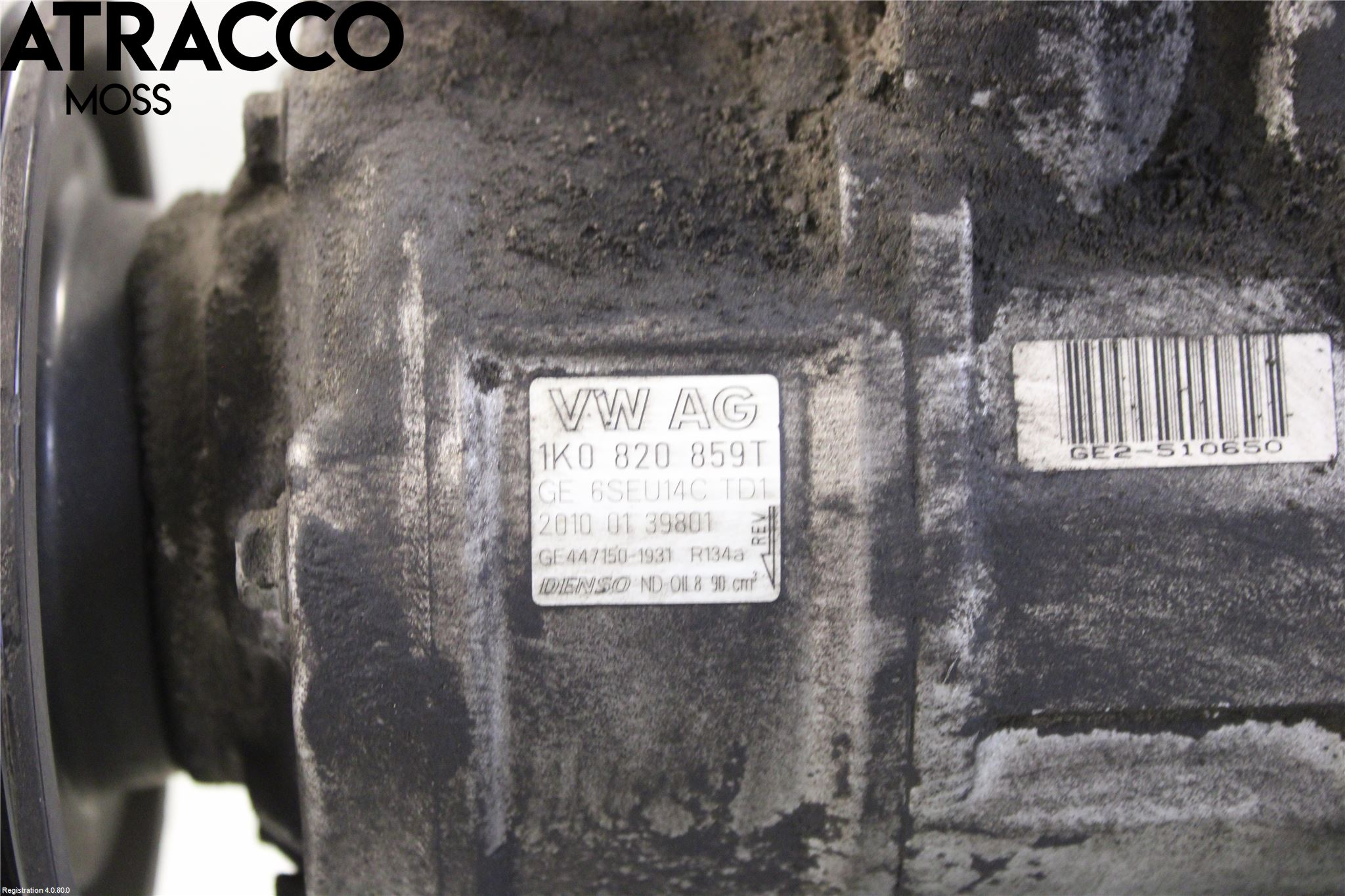 Volkswagen VW GOLF VI 09-13 Varme Ac Kompressor