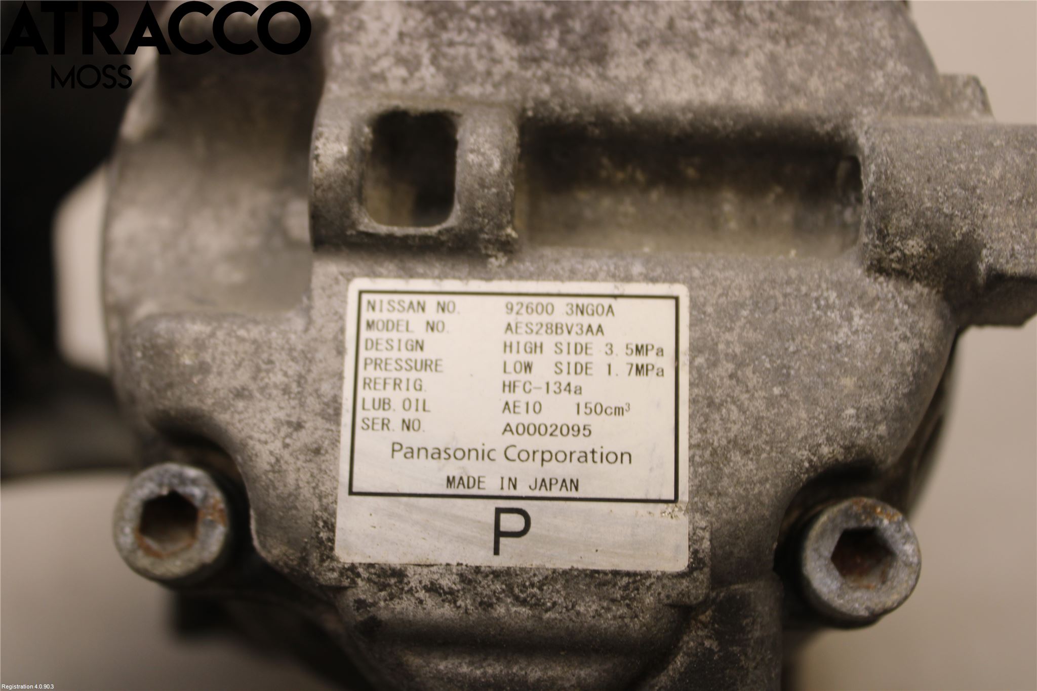 Nissan LEAF 11-17 Varme Ac Kompressor