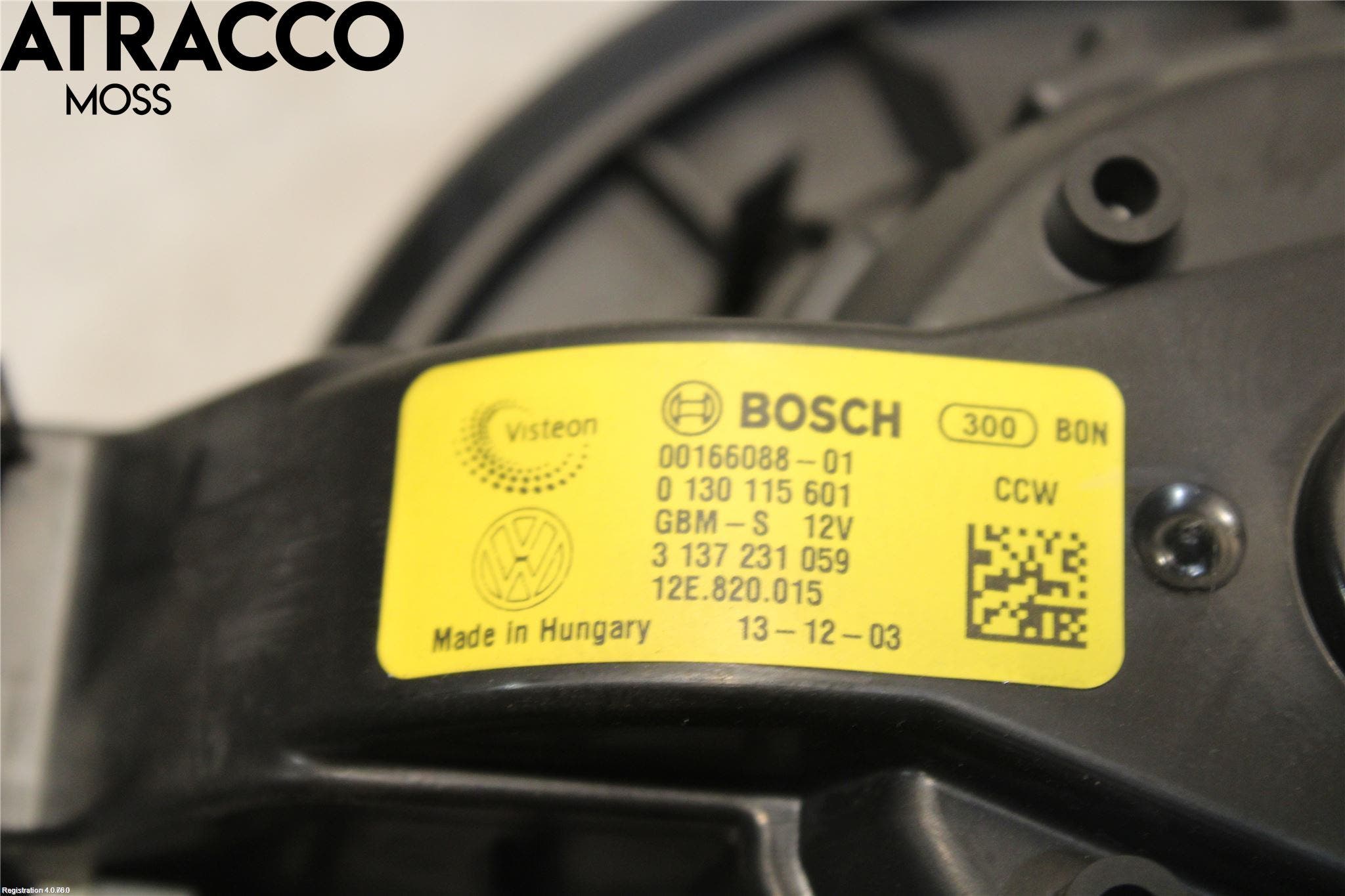 Volkswagen VW UP! / E-UP! Varme Ac Varmeapparatvifte