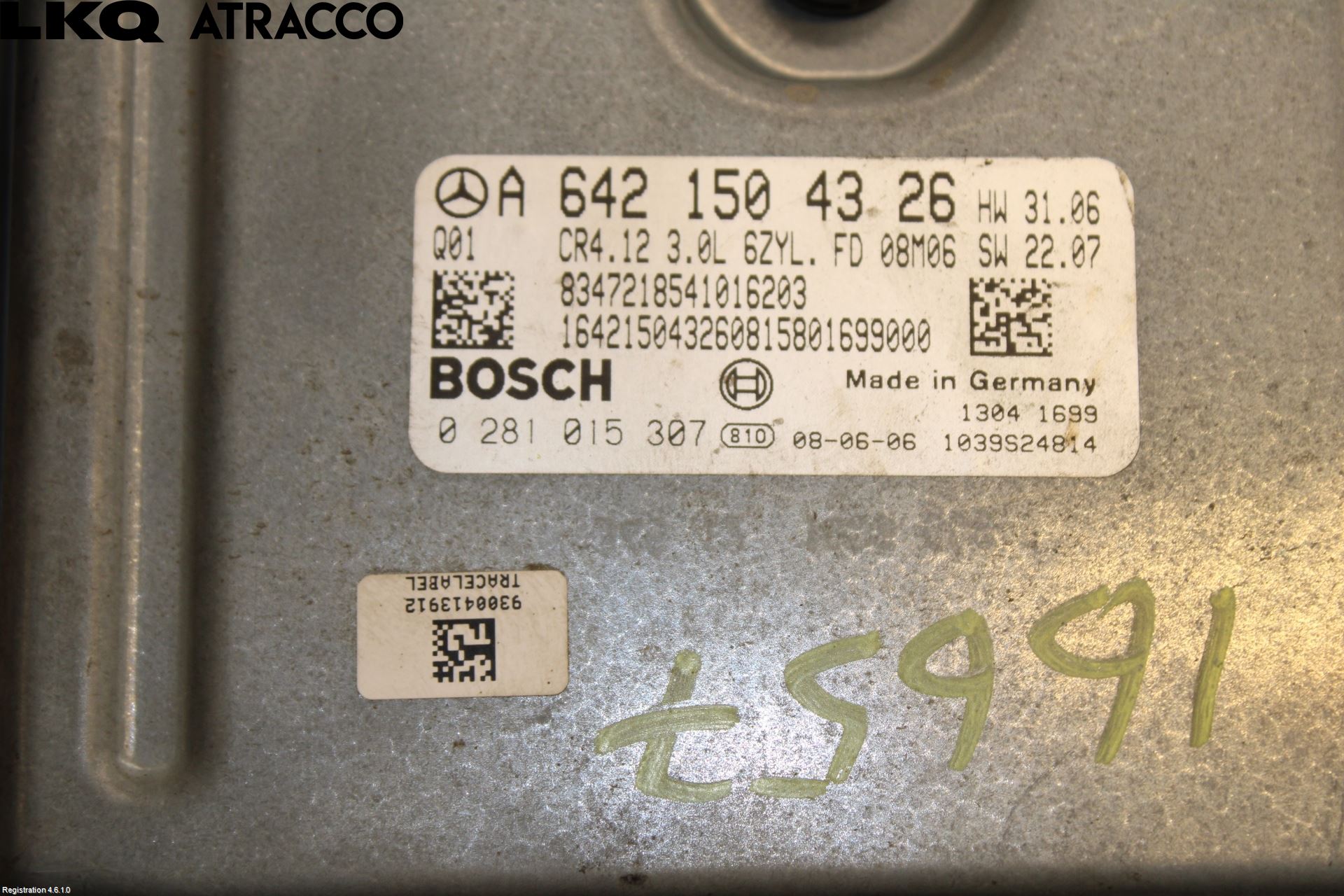 Mercedes-Benz MB E-KLASS (W211) 02-09 Styreenhet Innsprøytning