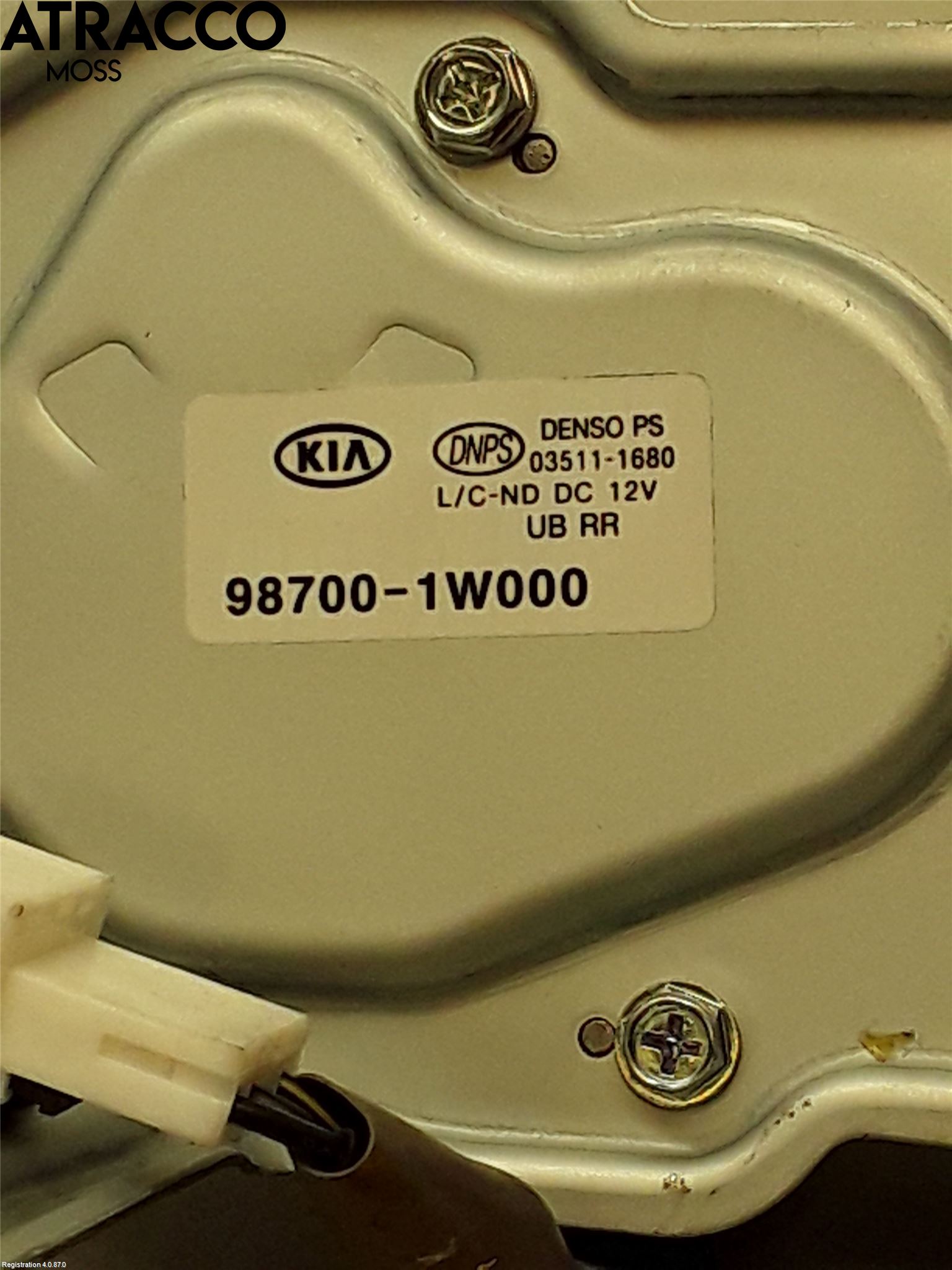 Kia RIO 12-16 Viskermotor Bakluke