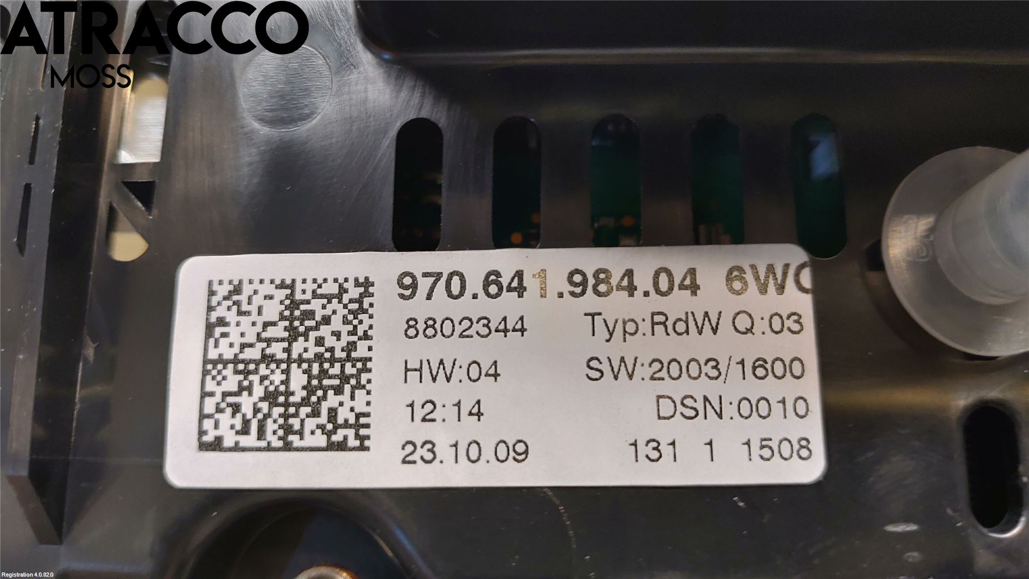 Porsche PANAMERA 09- Instr Kombinert