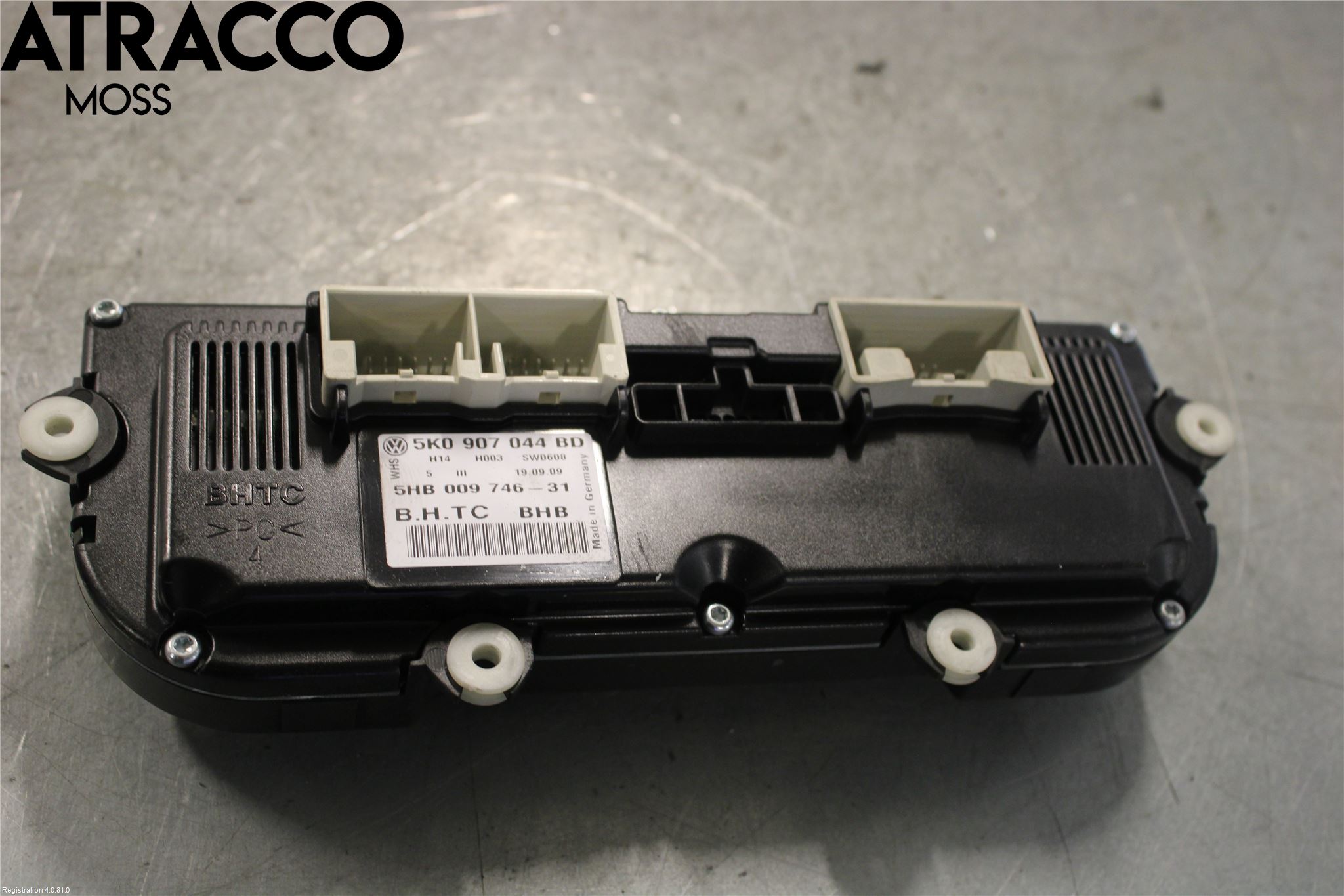 Volkswagen VW GOLF VI 09-13 Varme Ac Betjening-Display