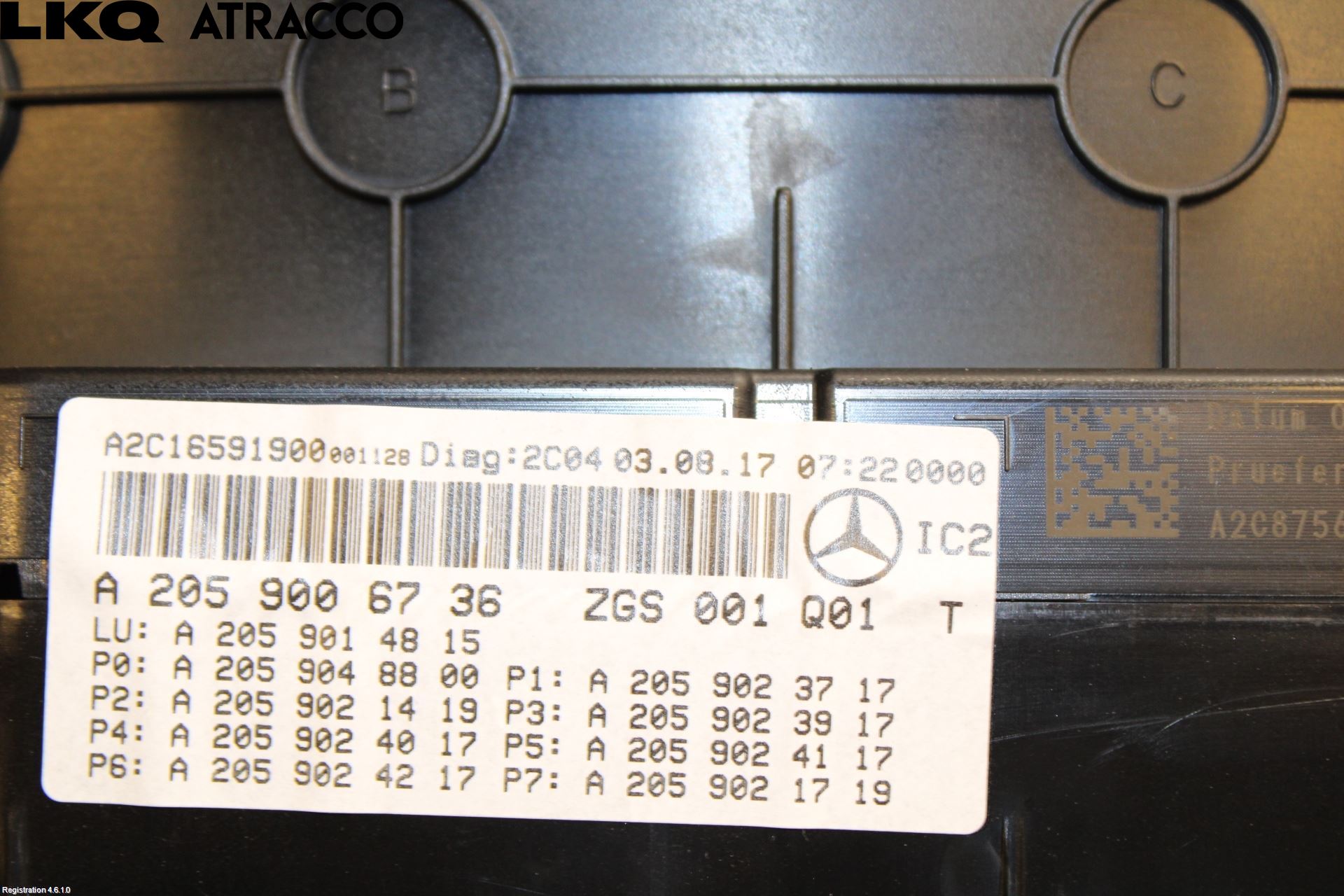 Mercedes-Benz MB C-KLASS (W205) 14-21 Instr Kombinert