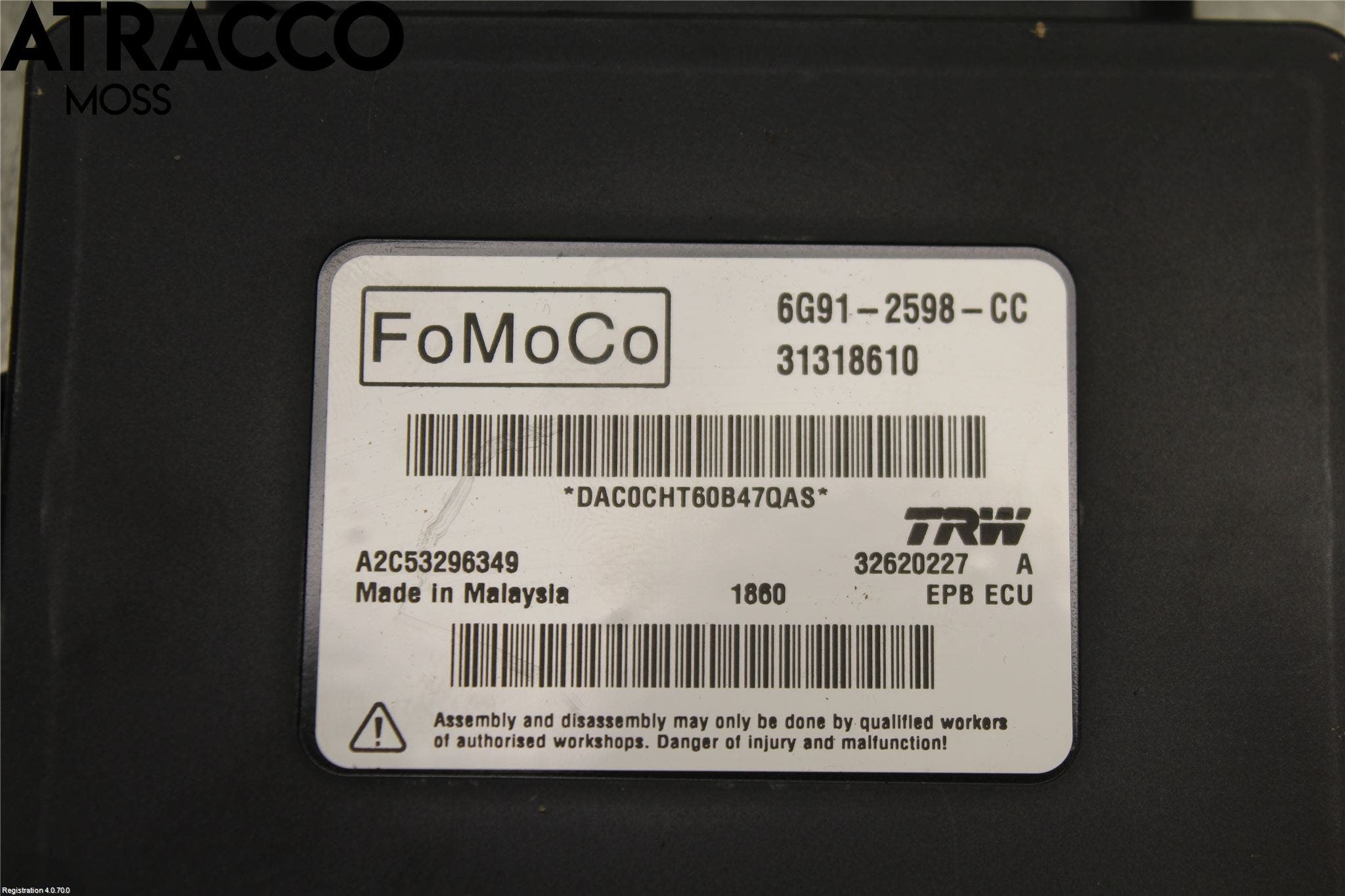 Volvo V70 08-13 Styreenhet Parkbrems