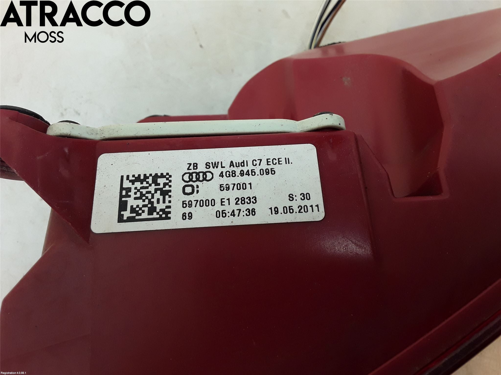 Audi A7/S7 4G 11-17 Baklykt Venstre