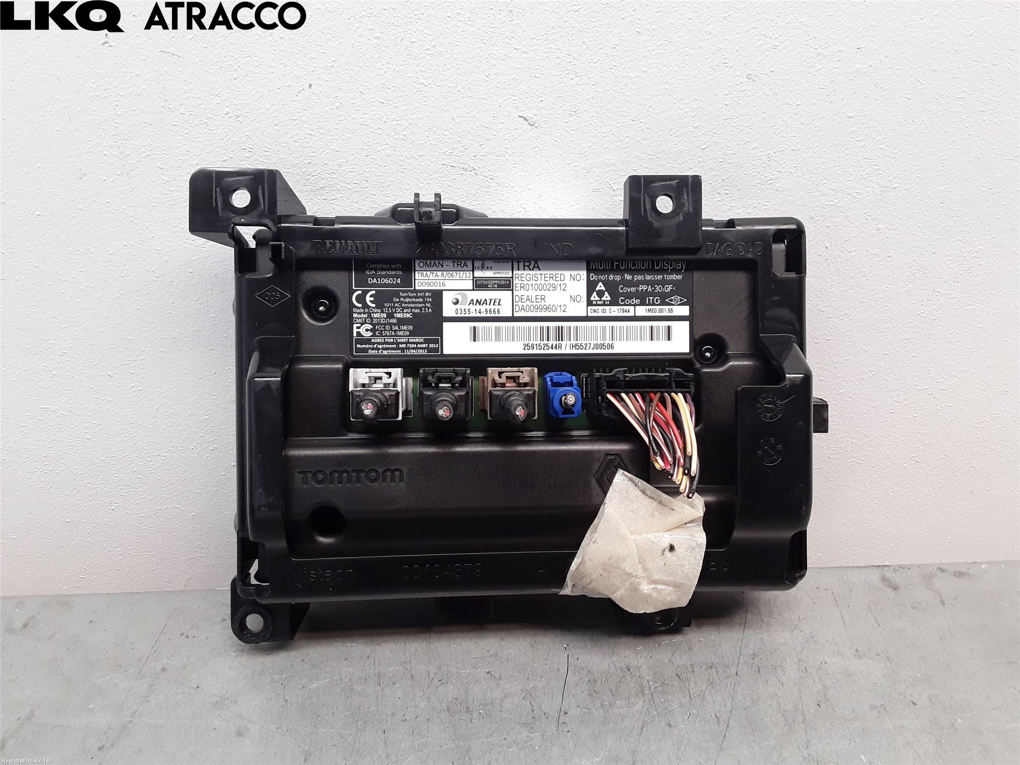 Renault CAPTUR 13-19 Multifunktionsdisplay