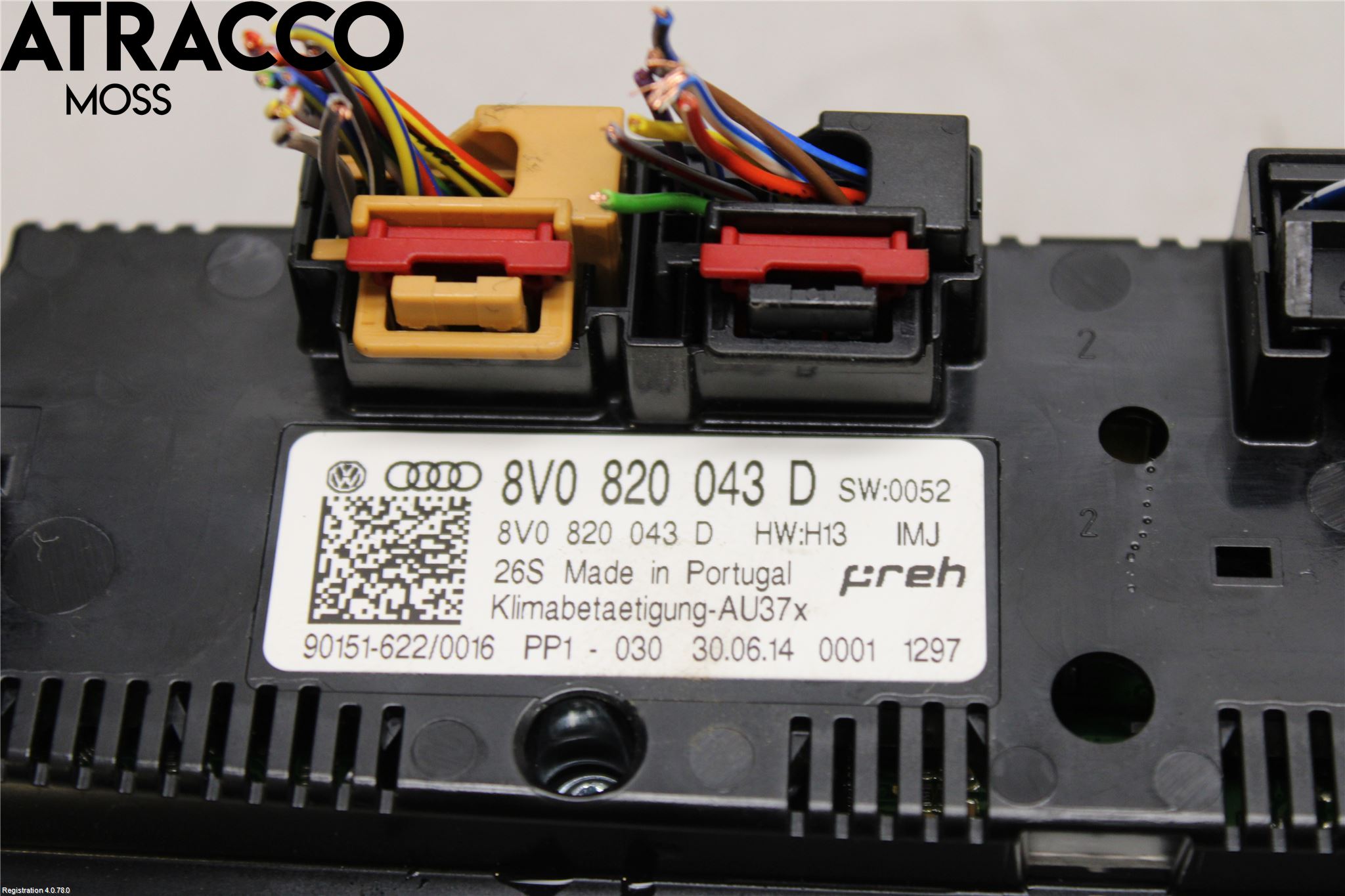 Audi A3/S3 8V 13-20 Varme Ac Betjening-Display