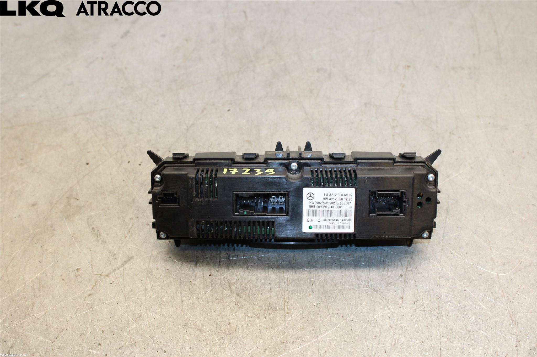 Mercedes-Benz MB E-KLASS (W212) 09-16 Varmeapparat Panel(Regulering)