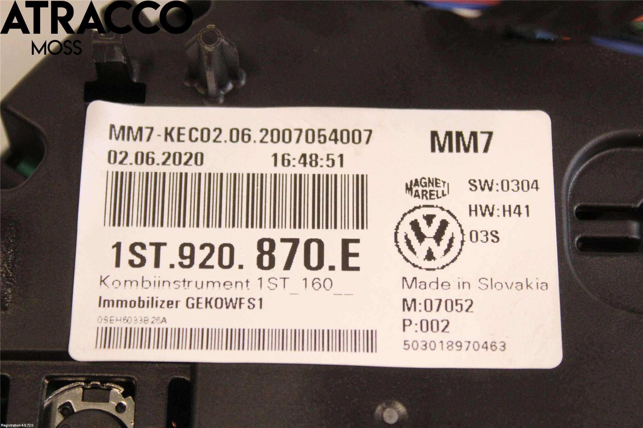 Skoda CITIGO / CITIGO E IV Instr Kombinert