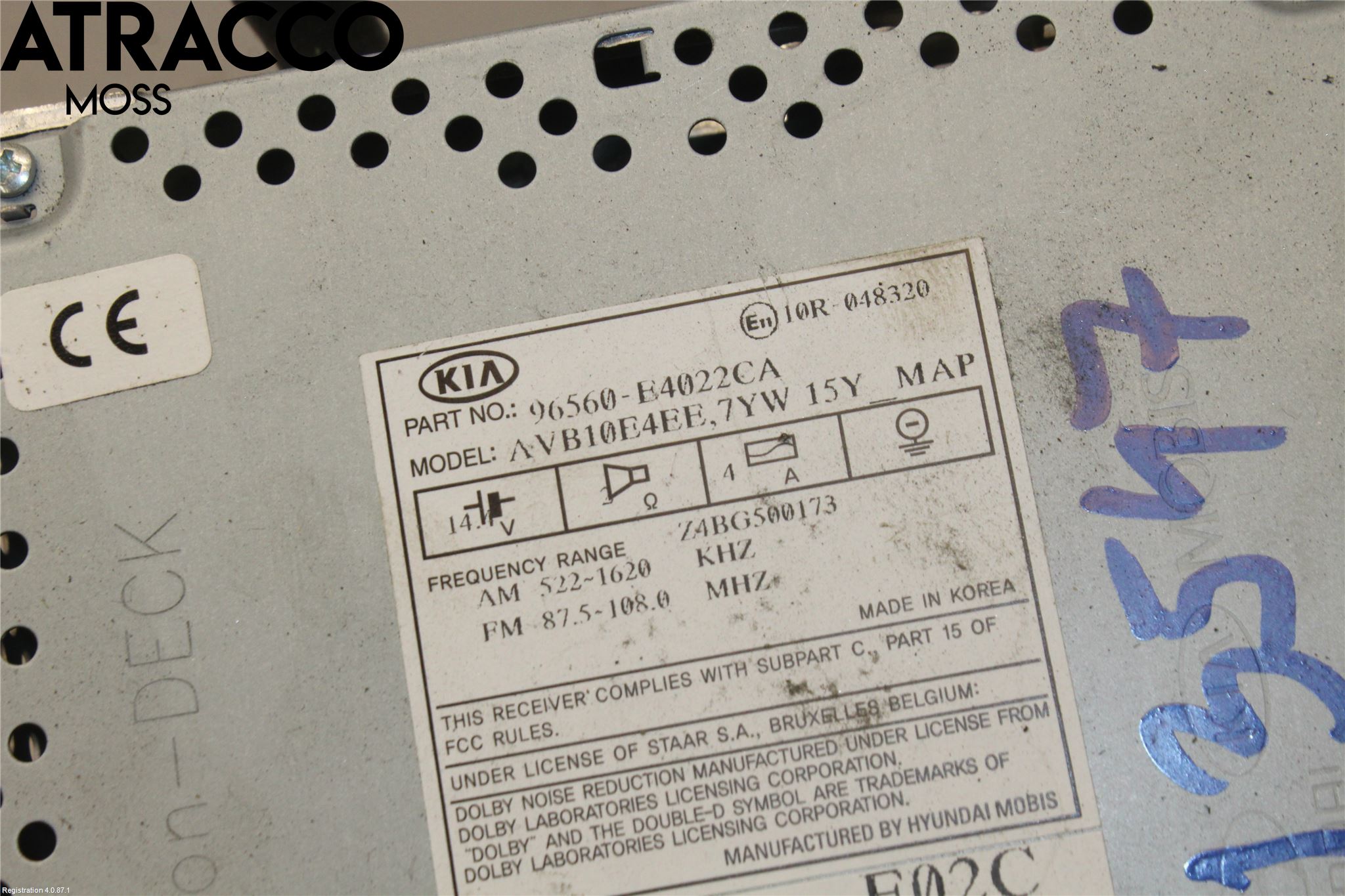 Kia SOUL 09- Stereo Radio