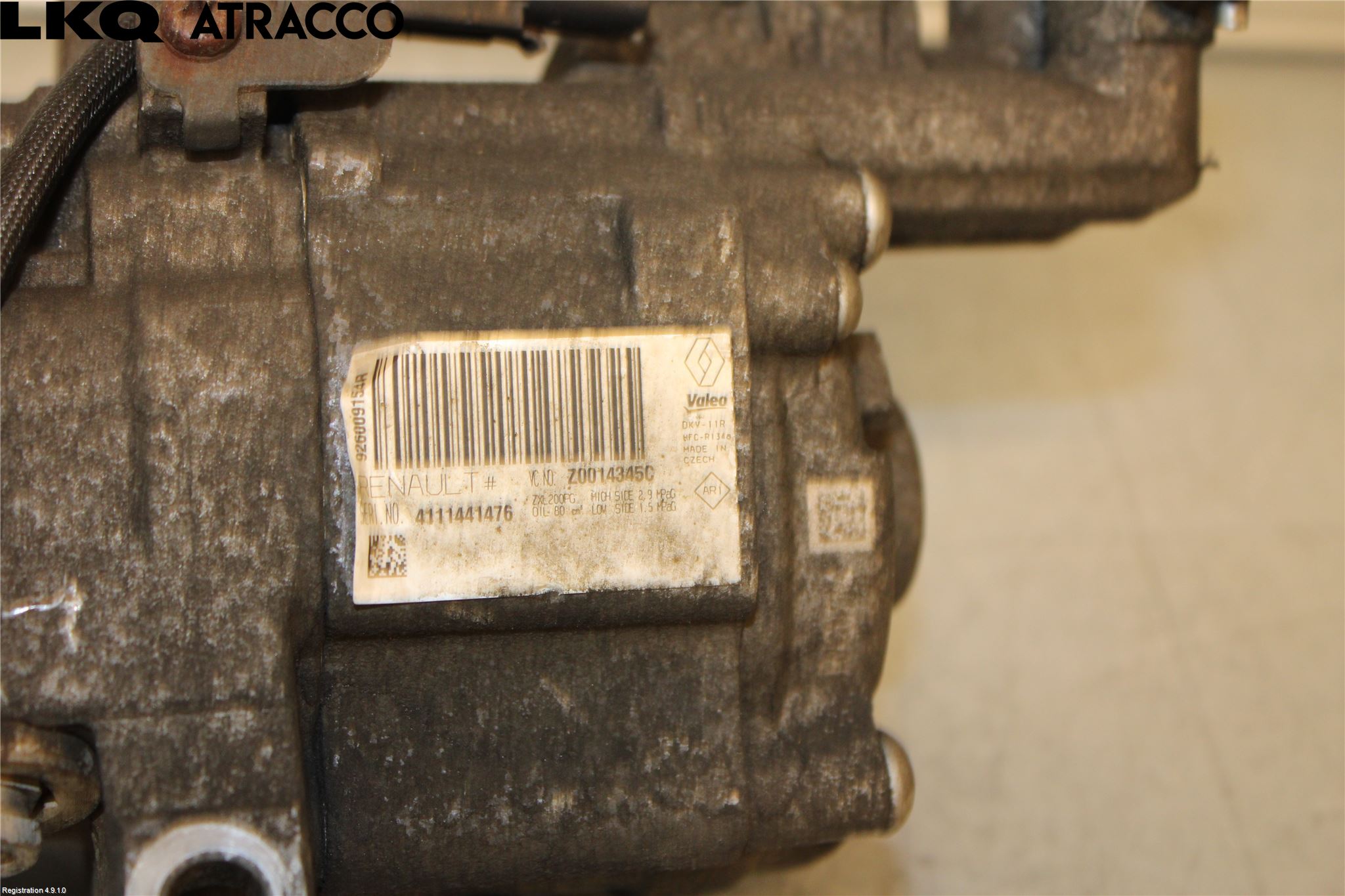 Dacia DUSTER 10-17 Varme Ac Kompressor