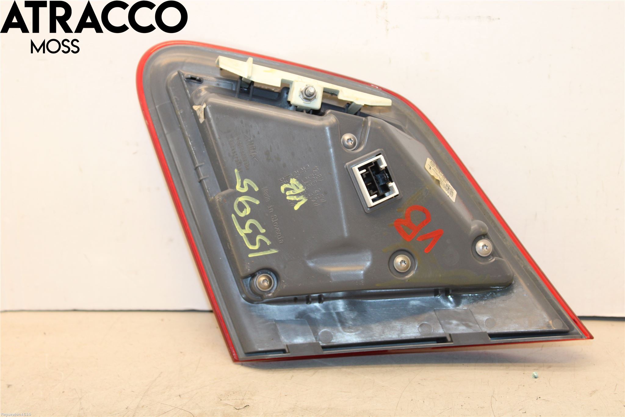 Mercedes-Benz MB B-KLASS (W246/W242) 12-19 Baklykt Venstre  På Luke(Indre