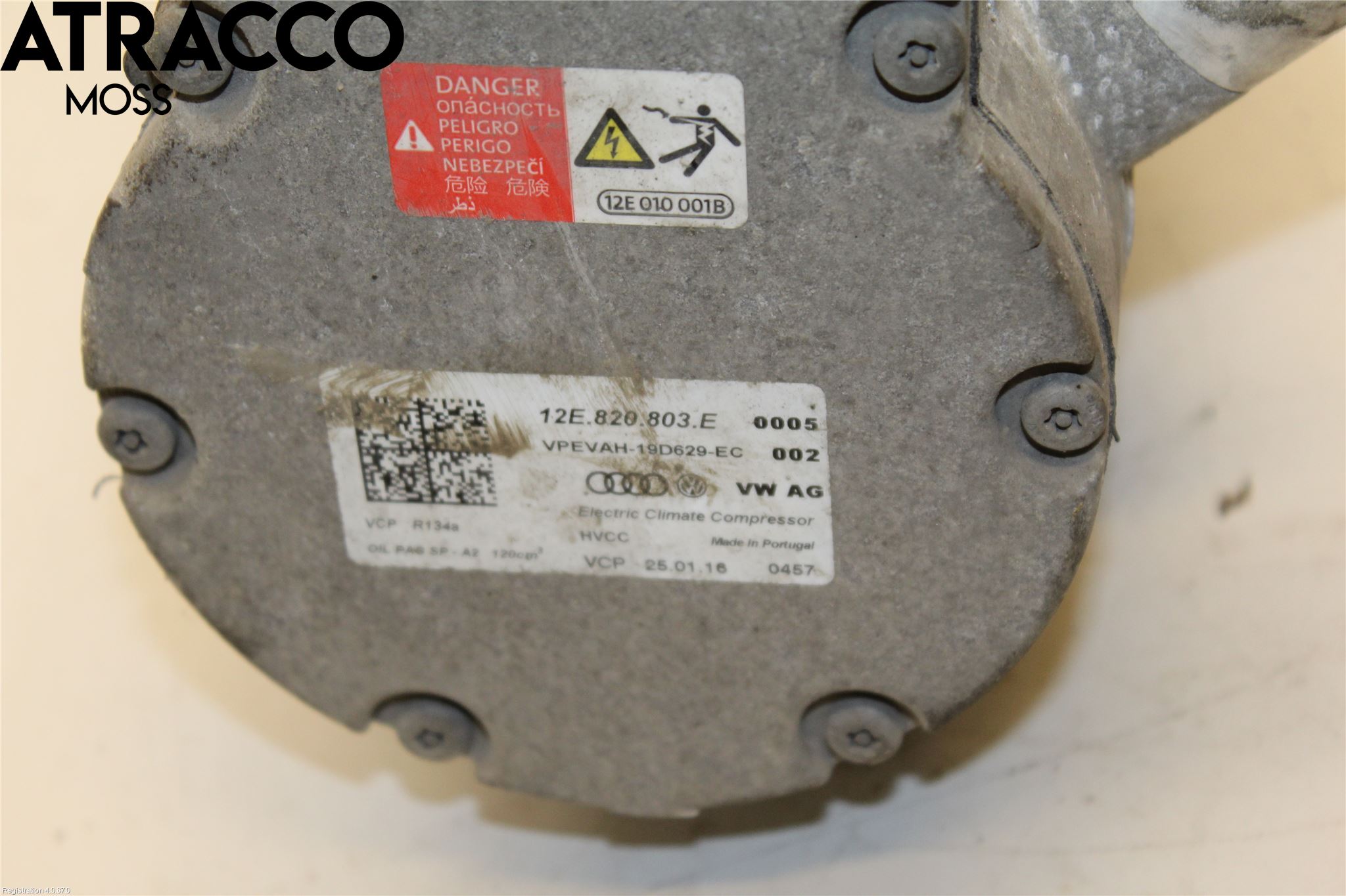 Volkswagen VW GOLF / E-GOLF VII 13-20 Varme Ac Kompressor