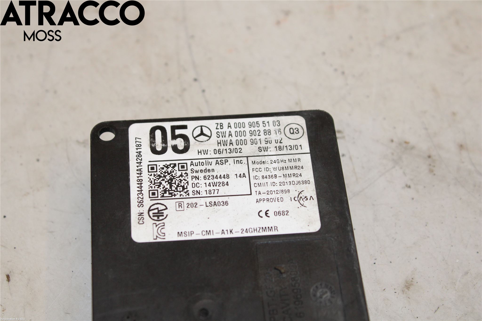 Mercedes-Benz MB E-KLASS (W212) 09-16 Sensor Fartsbegrensning