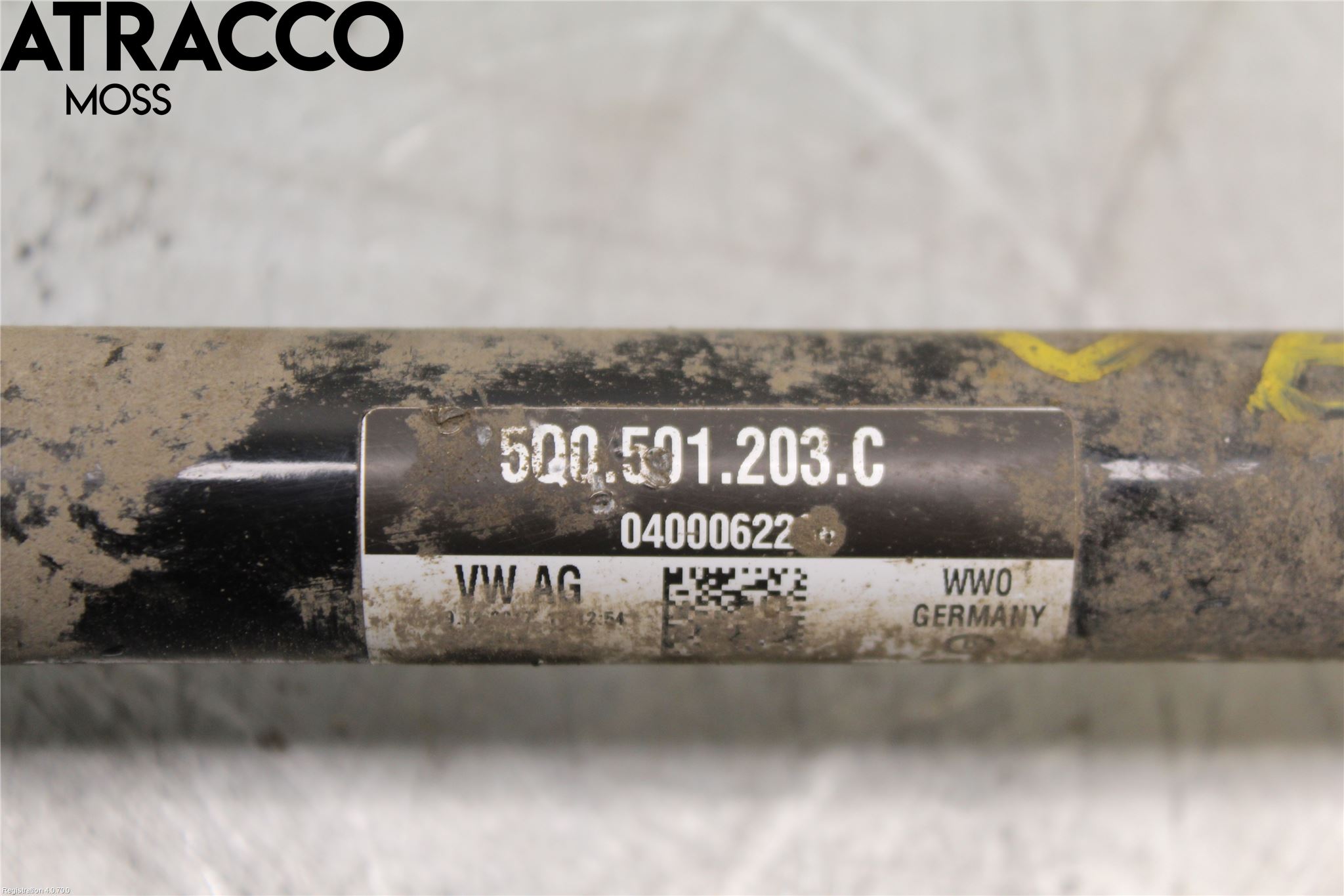 Volkswagen VW T-ROC 18- Drivaksel Bak Kompl Venstre