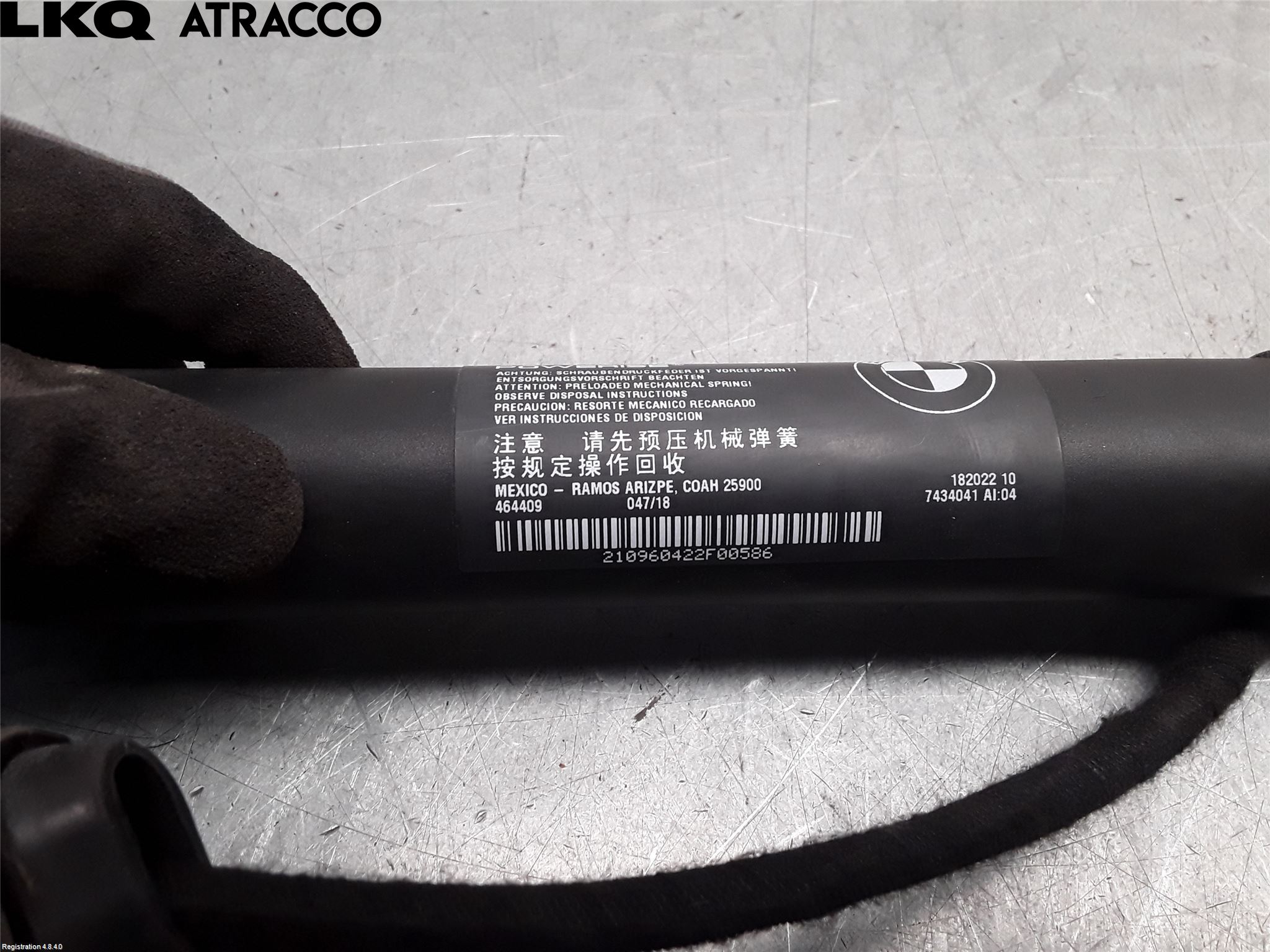 BMW X5 F15 13-18 Bakluke Demper-Gassfjær