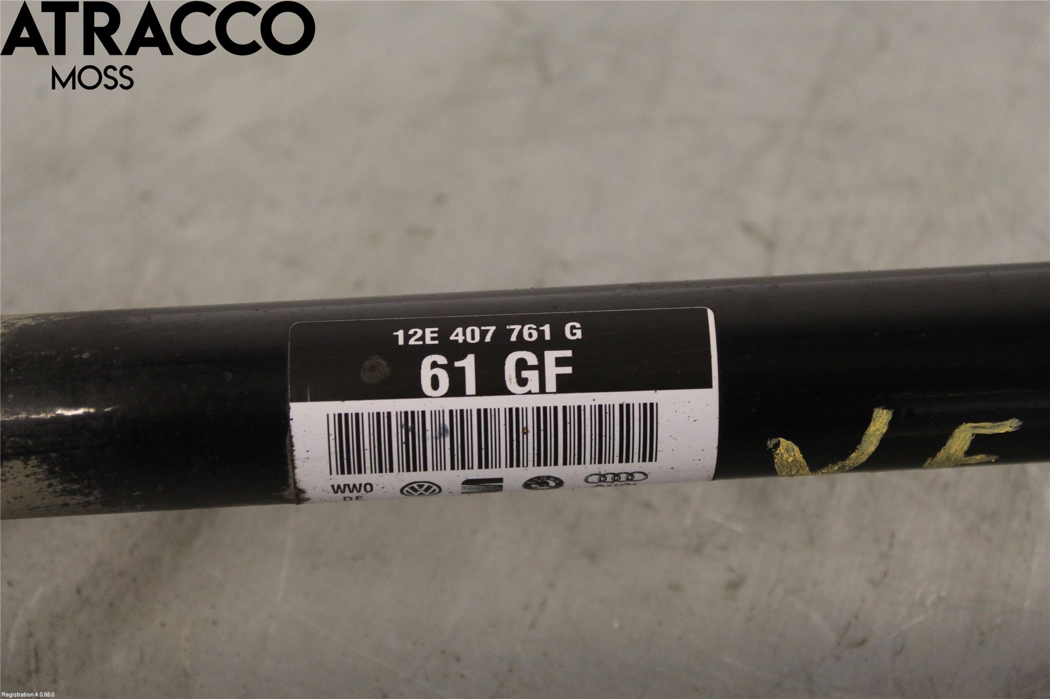 Volkswagen VW UP! / E-UP! Drivaksel Foran Kompl Venstre