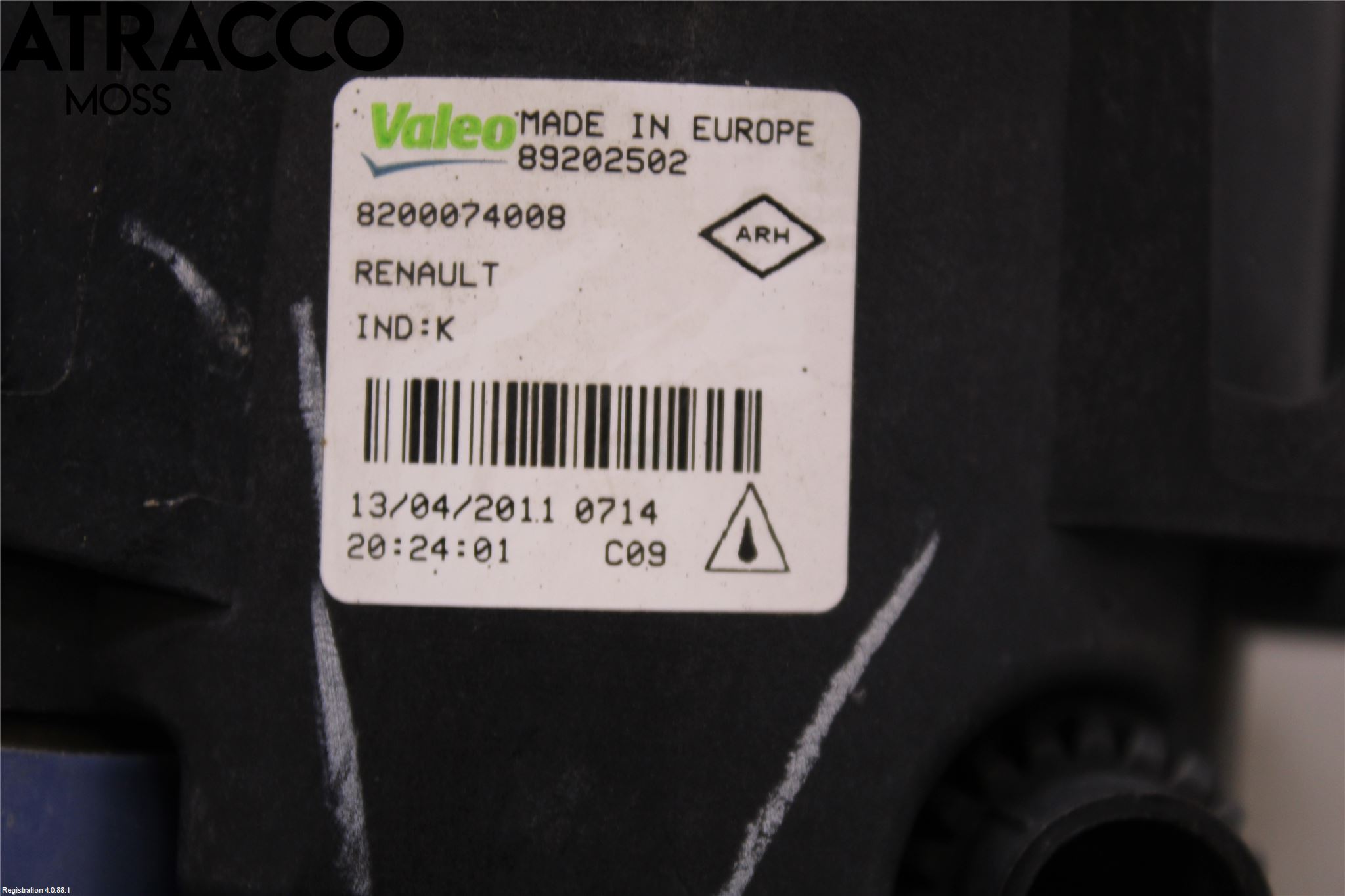 Renault SCÉNIC III / GRAND SCÉNIC 09-16 Frontlykt-Kurve-Tåkelys