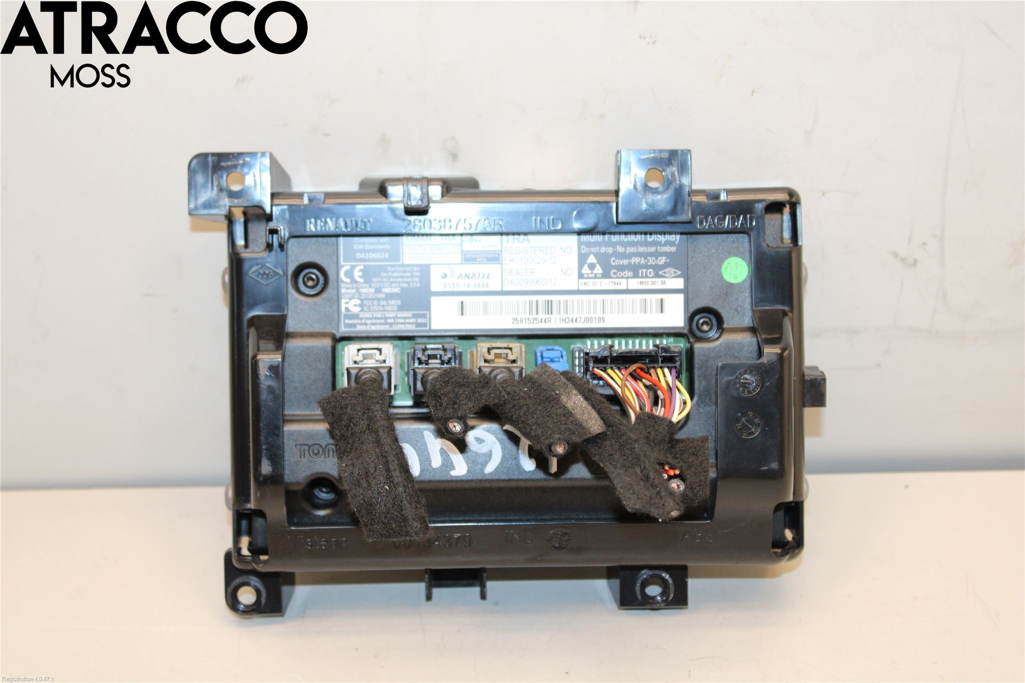 Renault CAPTUR 13-19 Multifunktionsdisplay