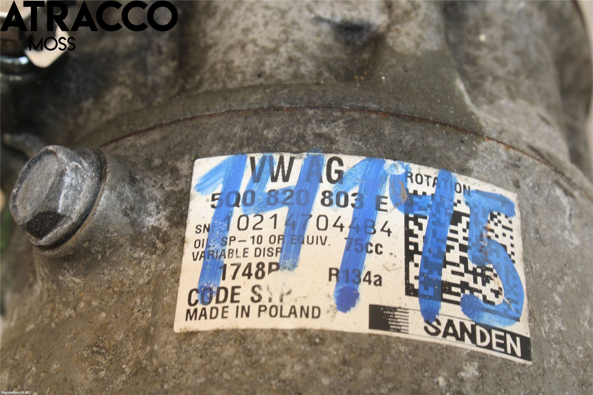 Volkswagen VW POLO 10-17 Varme Ac Kompressor