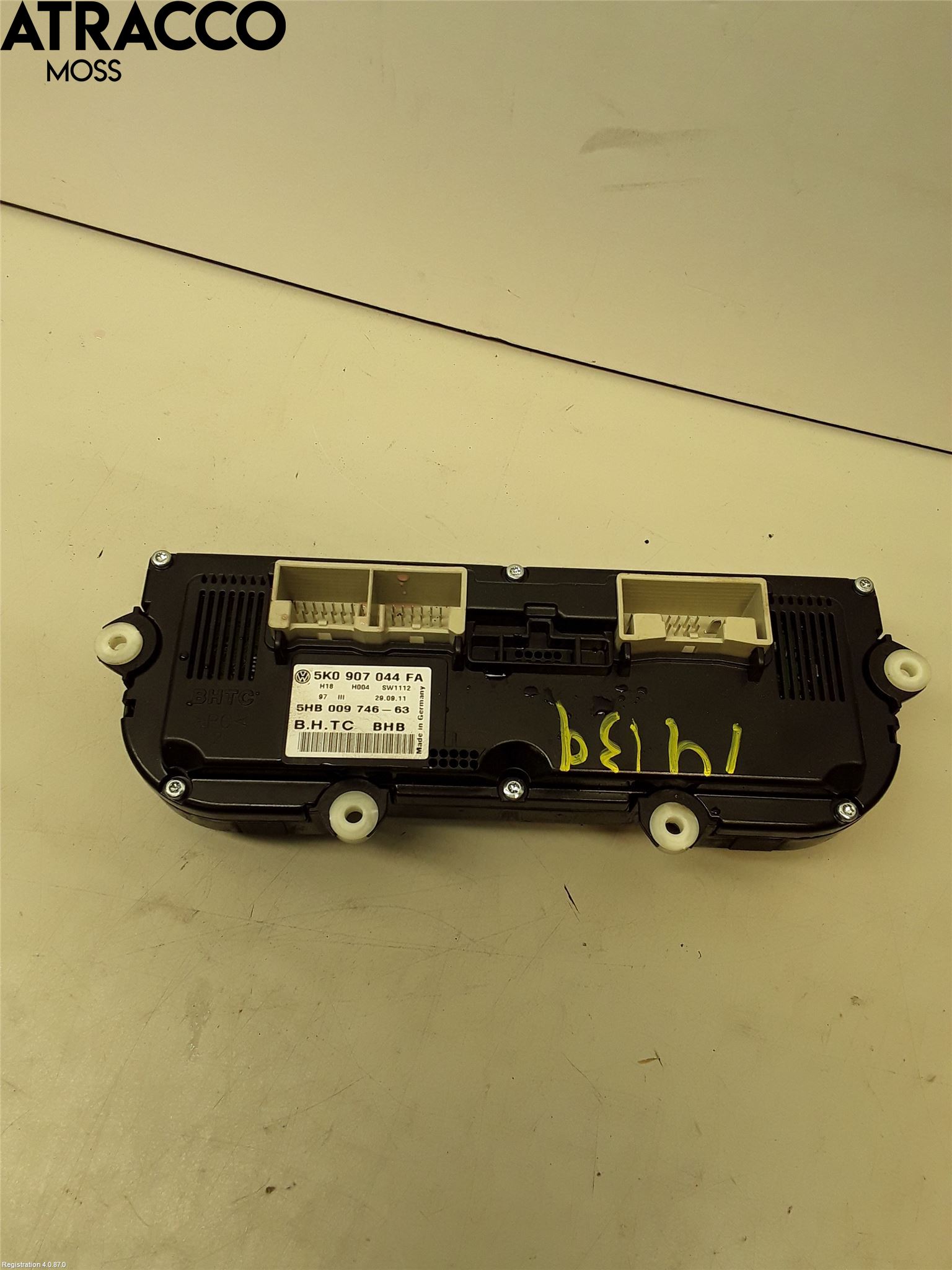 Volkswagen VW GOLF VI 09-13 Varme Ac Betjening-Display