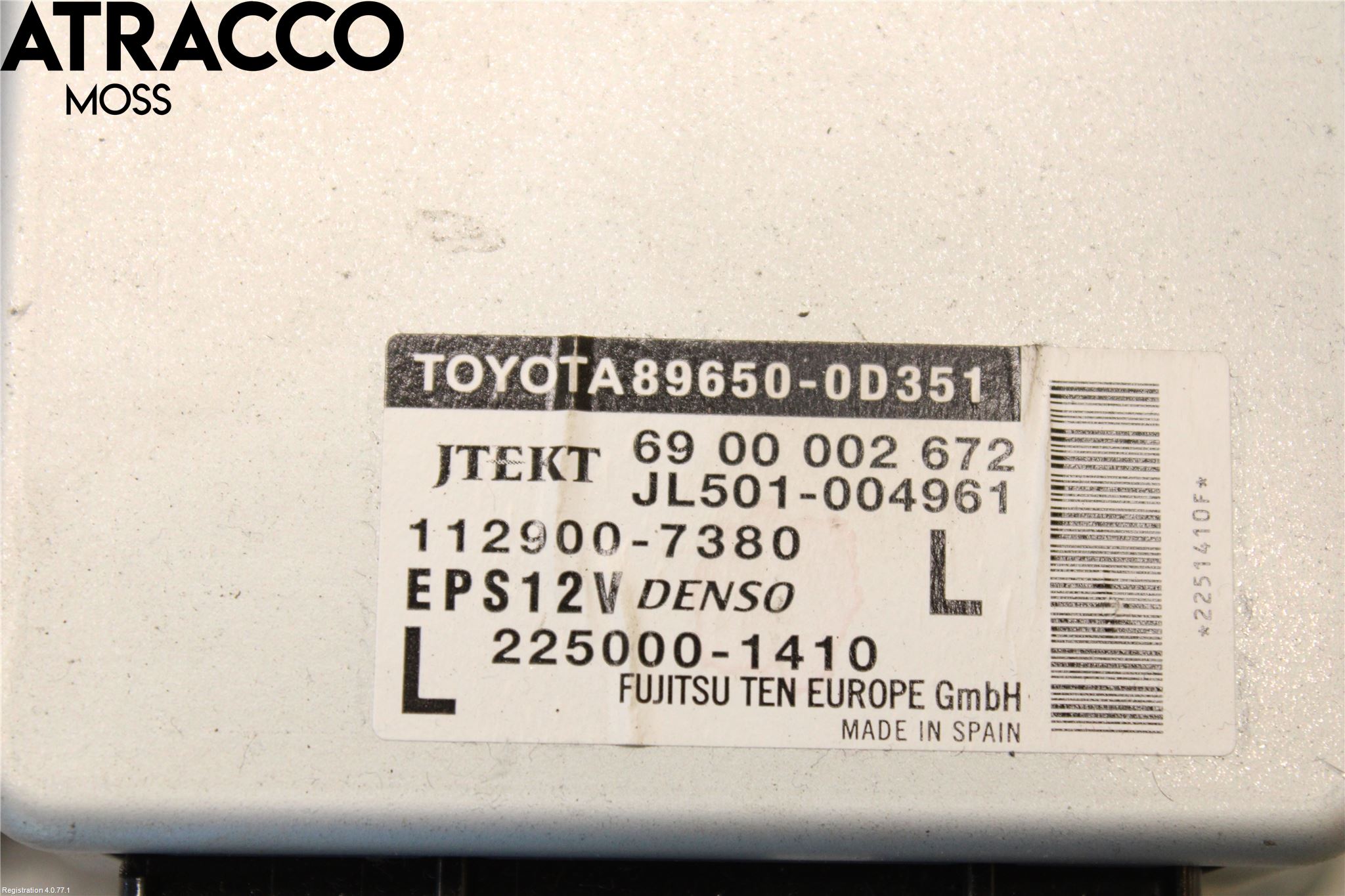 Toyota YARIS XP130 12-14 Styreenhet Styreservo