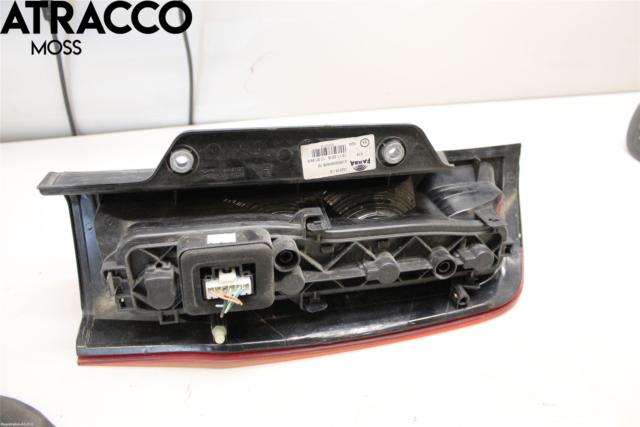 Peugeot BIPPER Baklykt Venstre