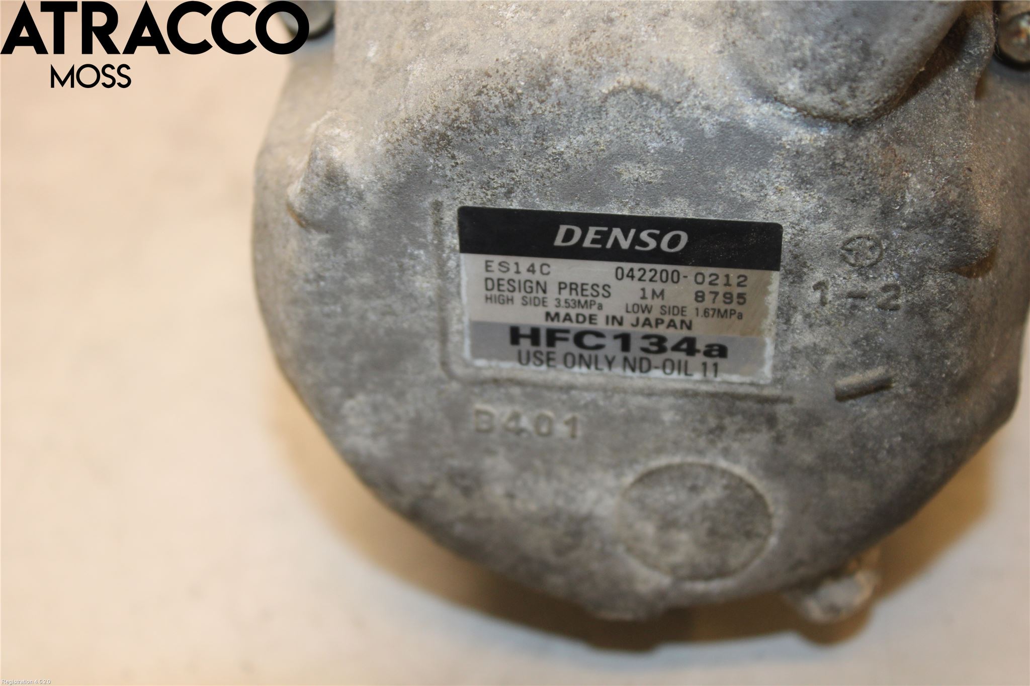 Toyota PRIUS ZVW30 09-20 Varme Ac Kompressor