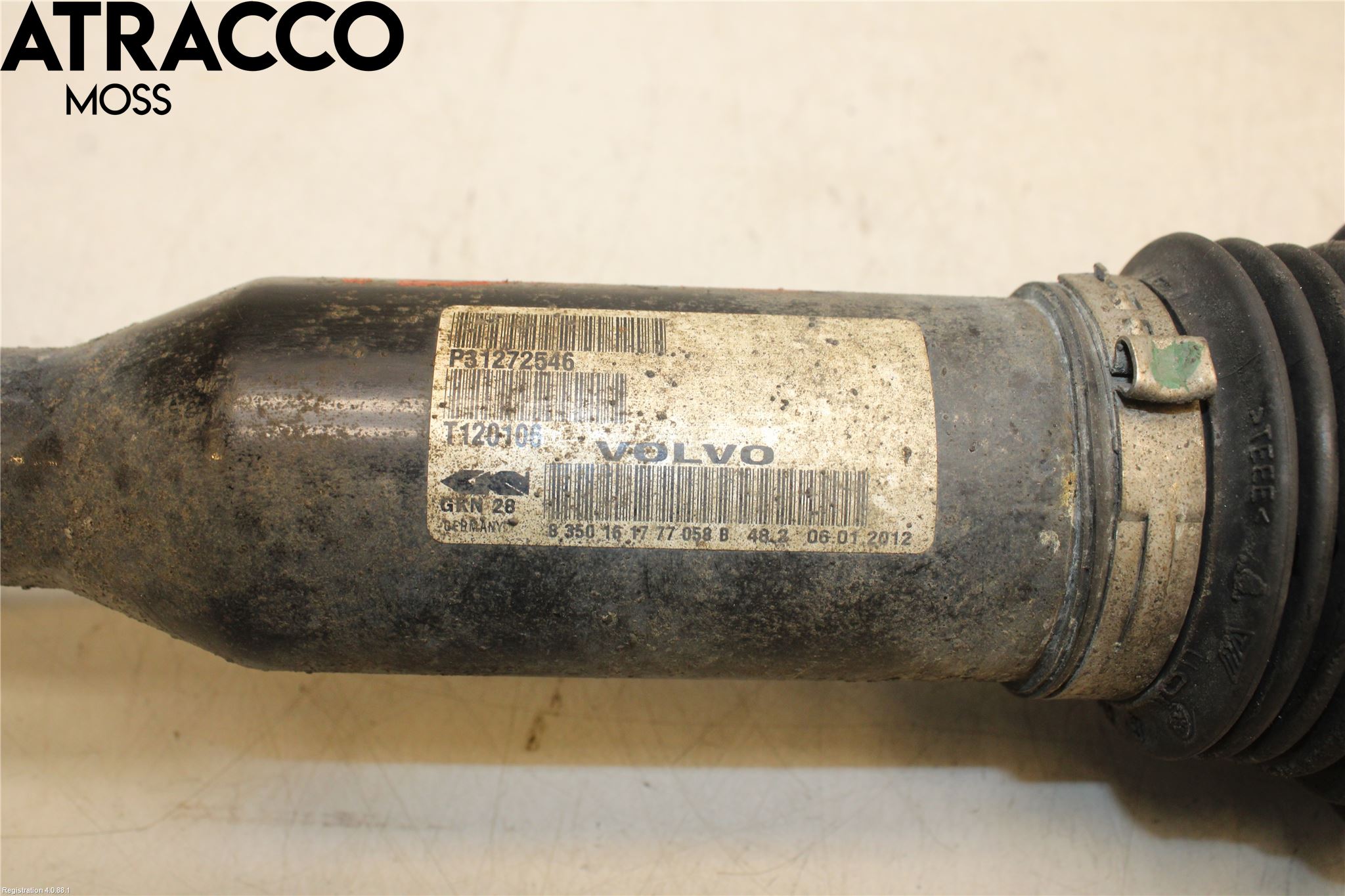 Volvo XC60 09-13 Drivaksel Foran Kompl Høyre