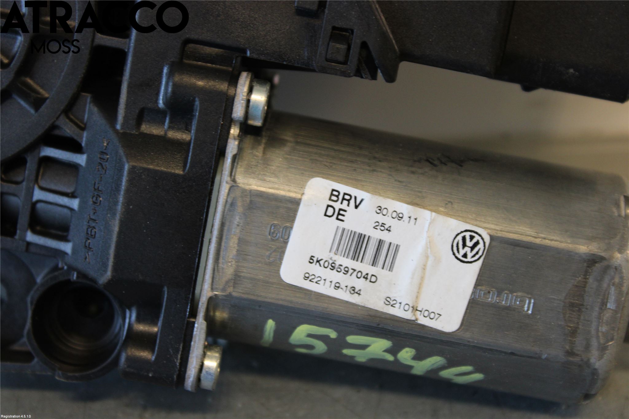 Volkswagen VW GOLF VI 09-13 Vindusheismotor